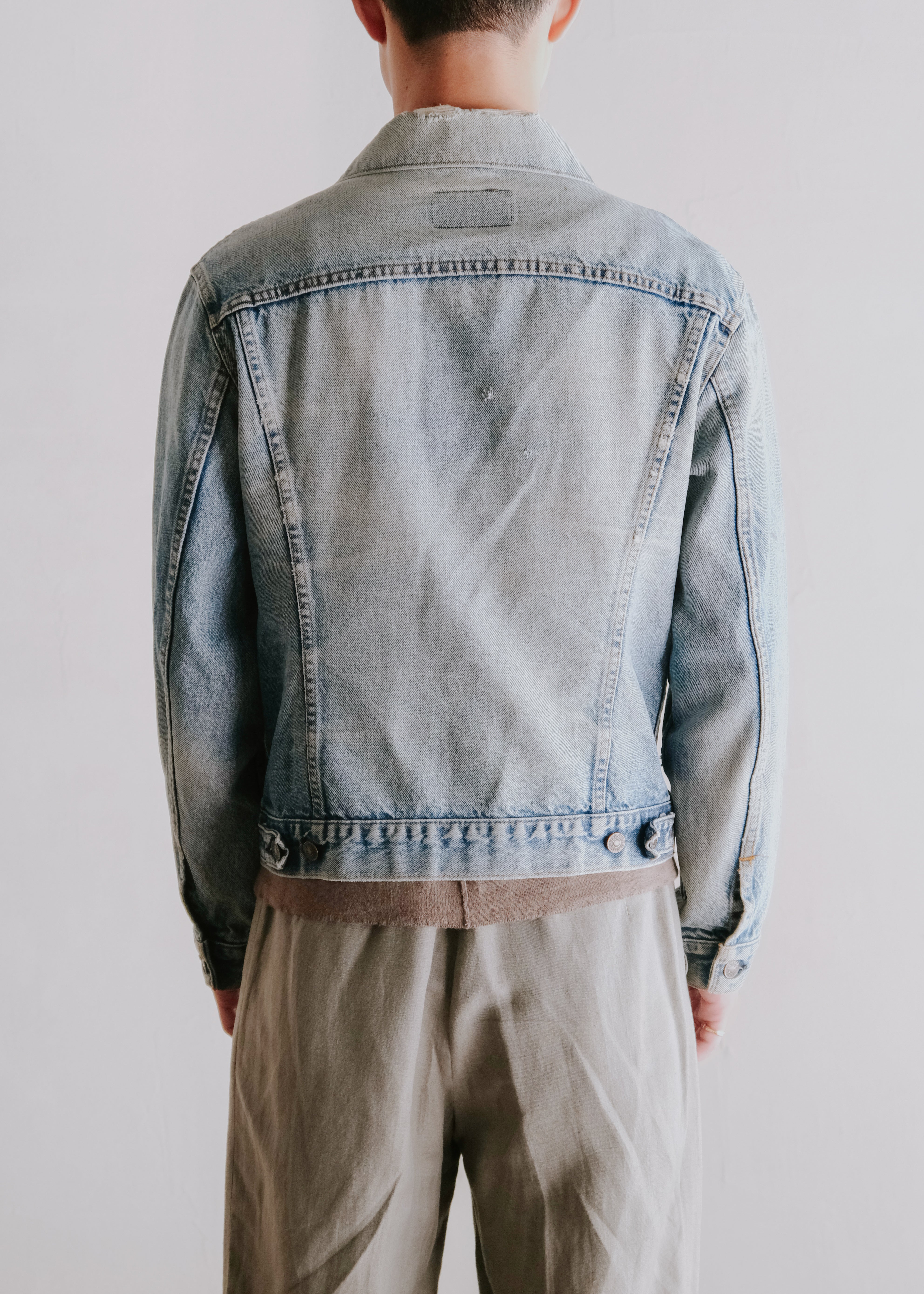 80-90's Levi's 70506-0216 denim tracker jacket made in USA
