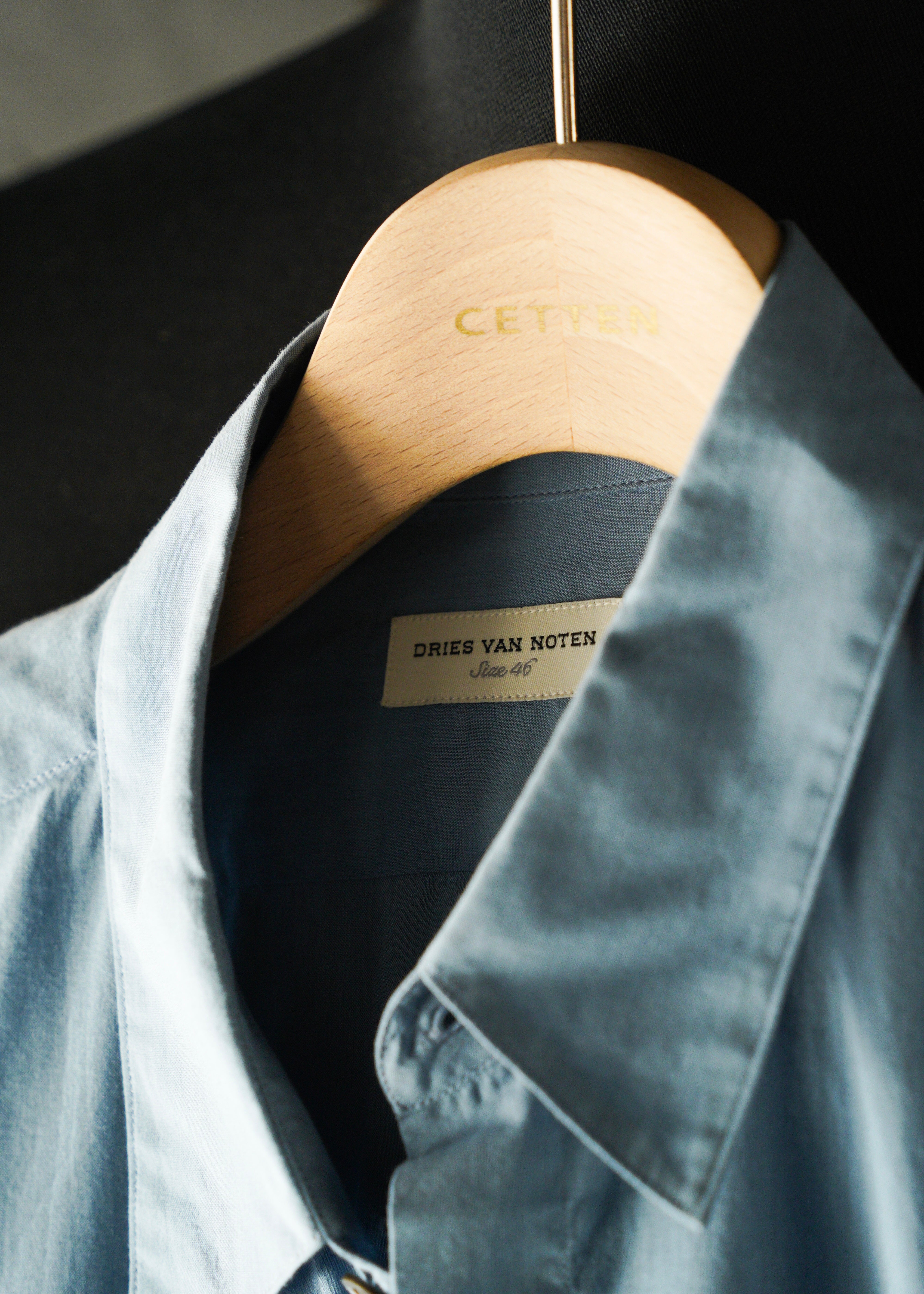 DRIES VAN NOTEN 13SS line color cotton shirt