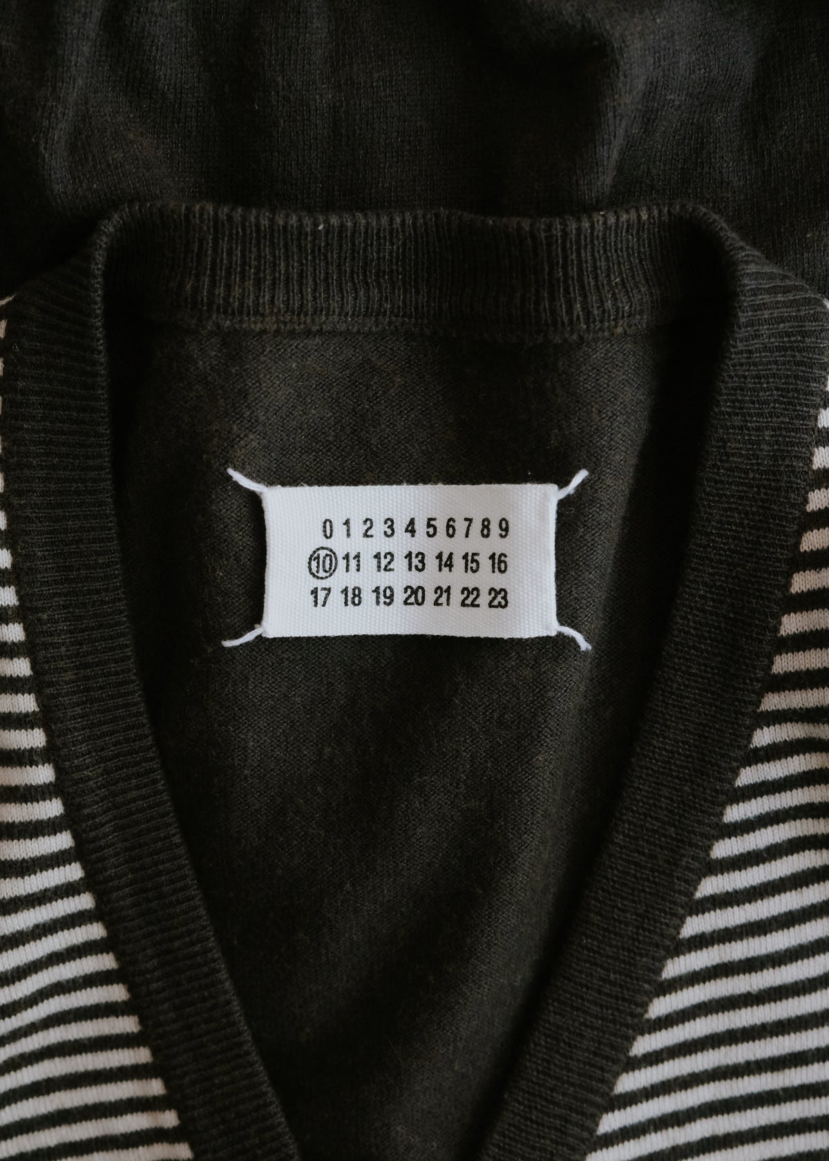 Martin Margiela マルタンマルジェラ 09SS ストライプ ニット カーディガン メンズ