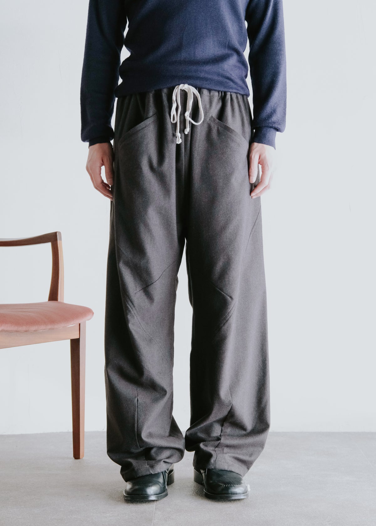 HOMO LUDENS 26AW Y.M. Jockey easy パンツ Black メンズ