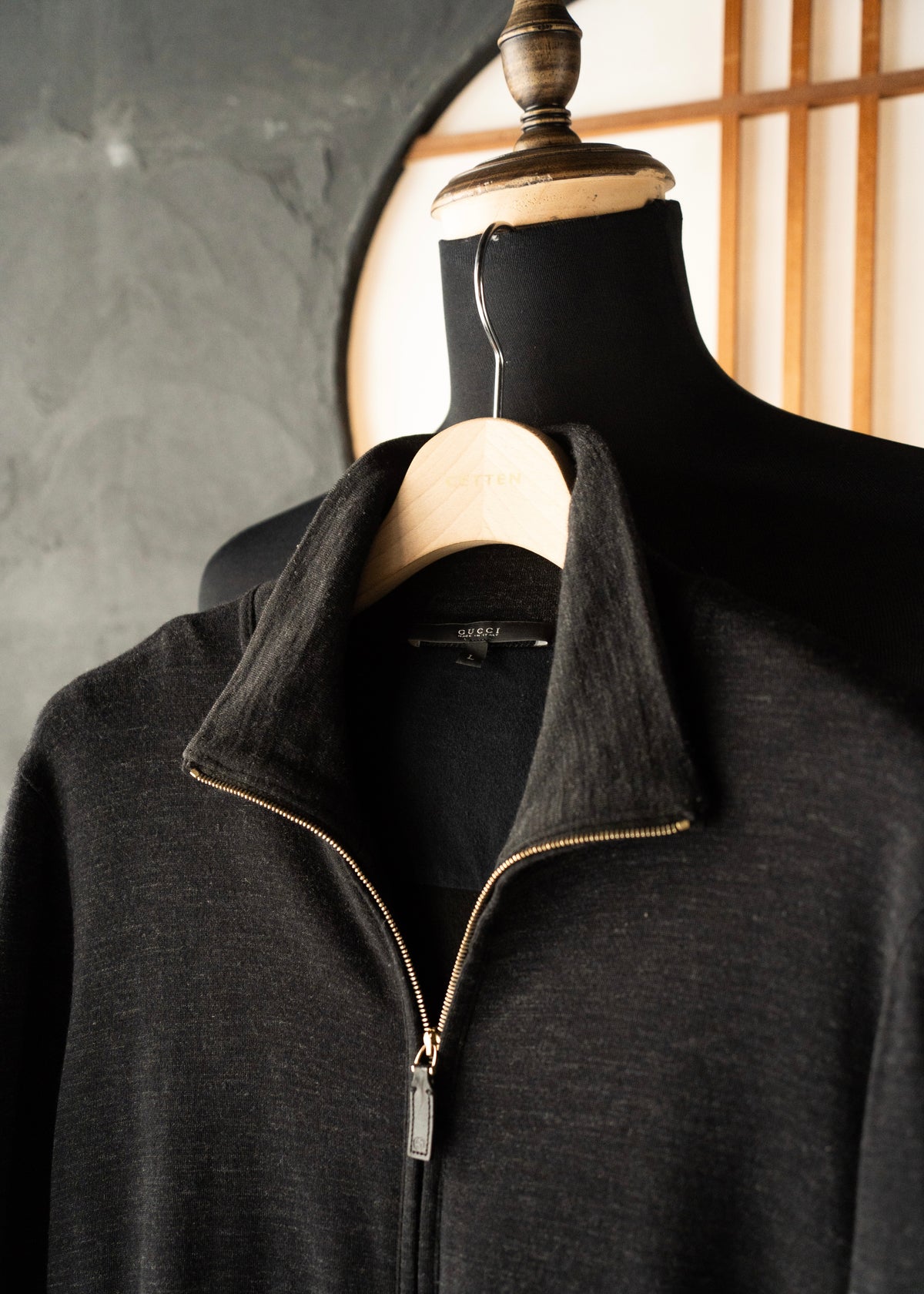 00’s GUCCI by Tom Ford zip up wool blend sweater