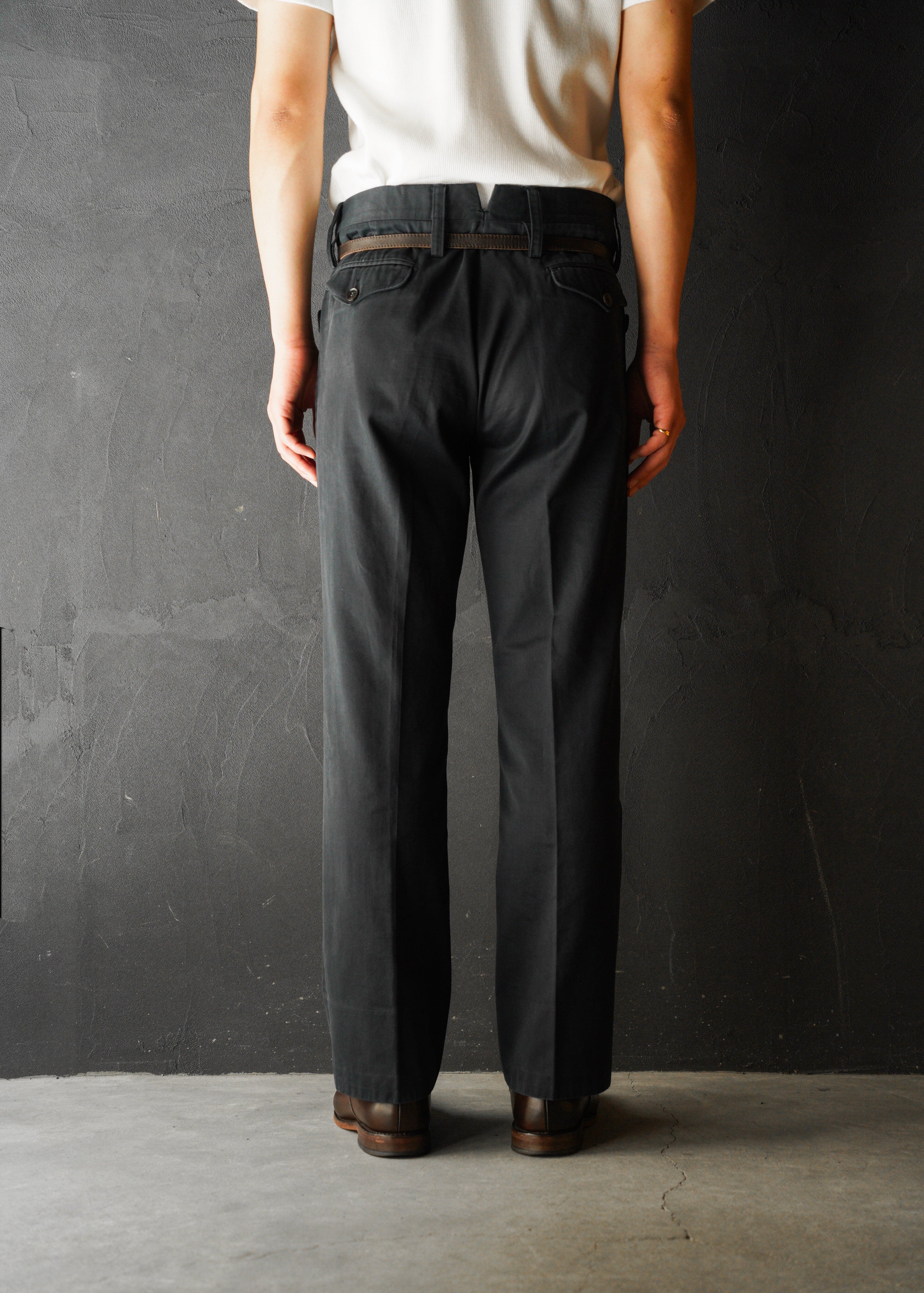 GUCCI by Tom Ford 2004SS tapered cotton trousers