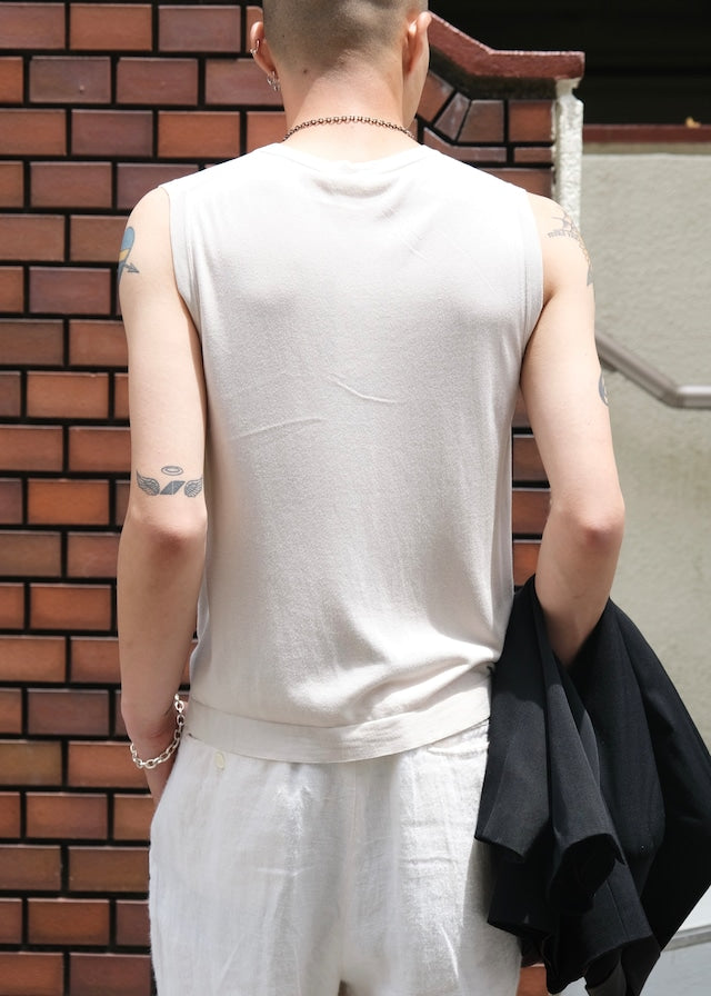 HERMÈS by Martin Margiela silk sleeveless knit