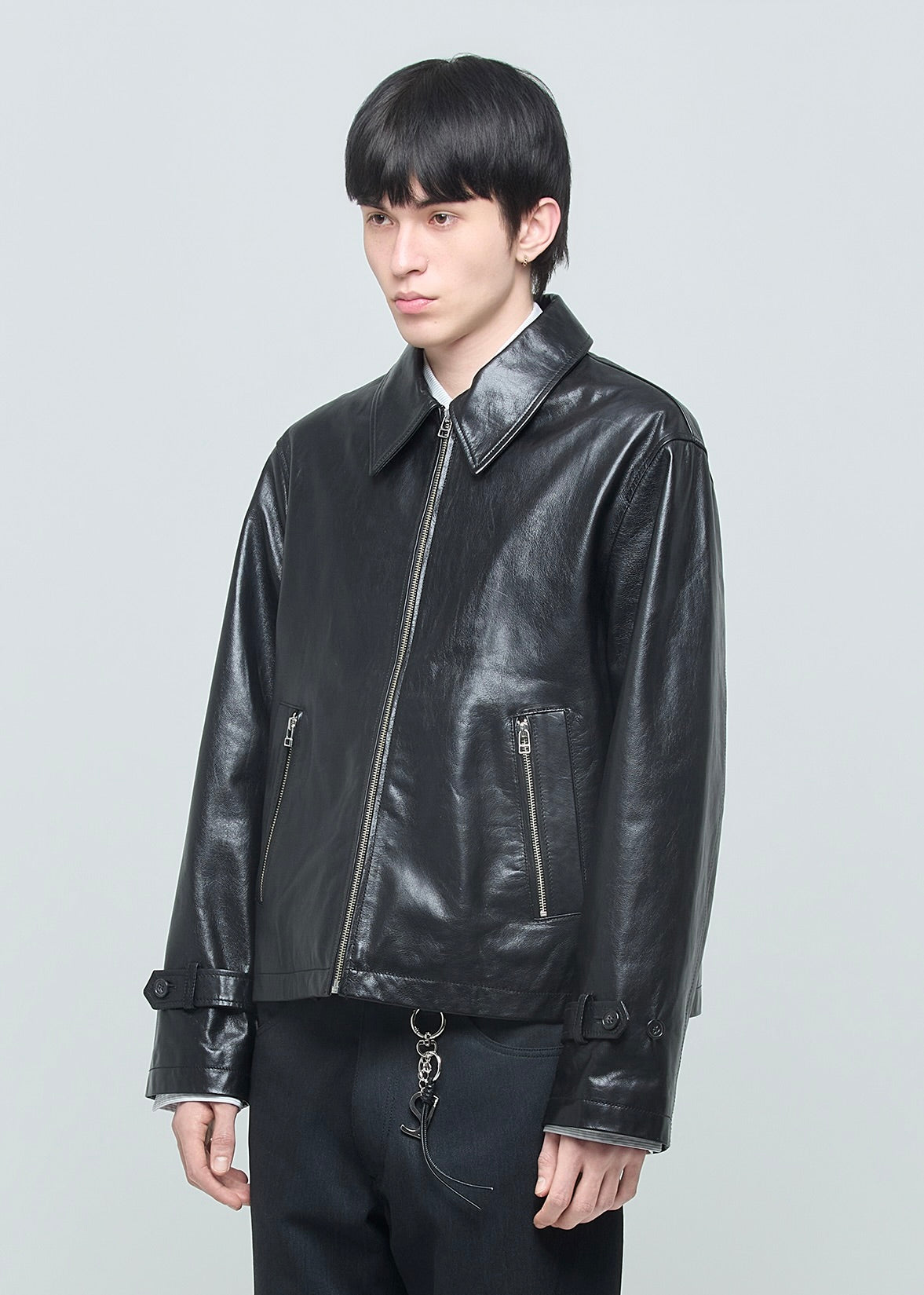 SHOOP 26AW EVERYDAY LEATHER JACKET / Black