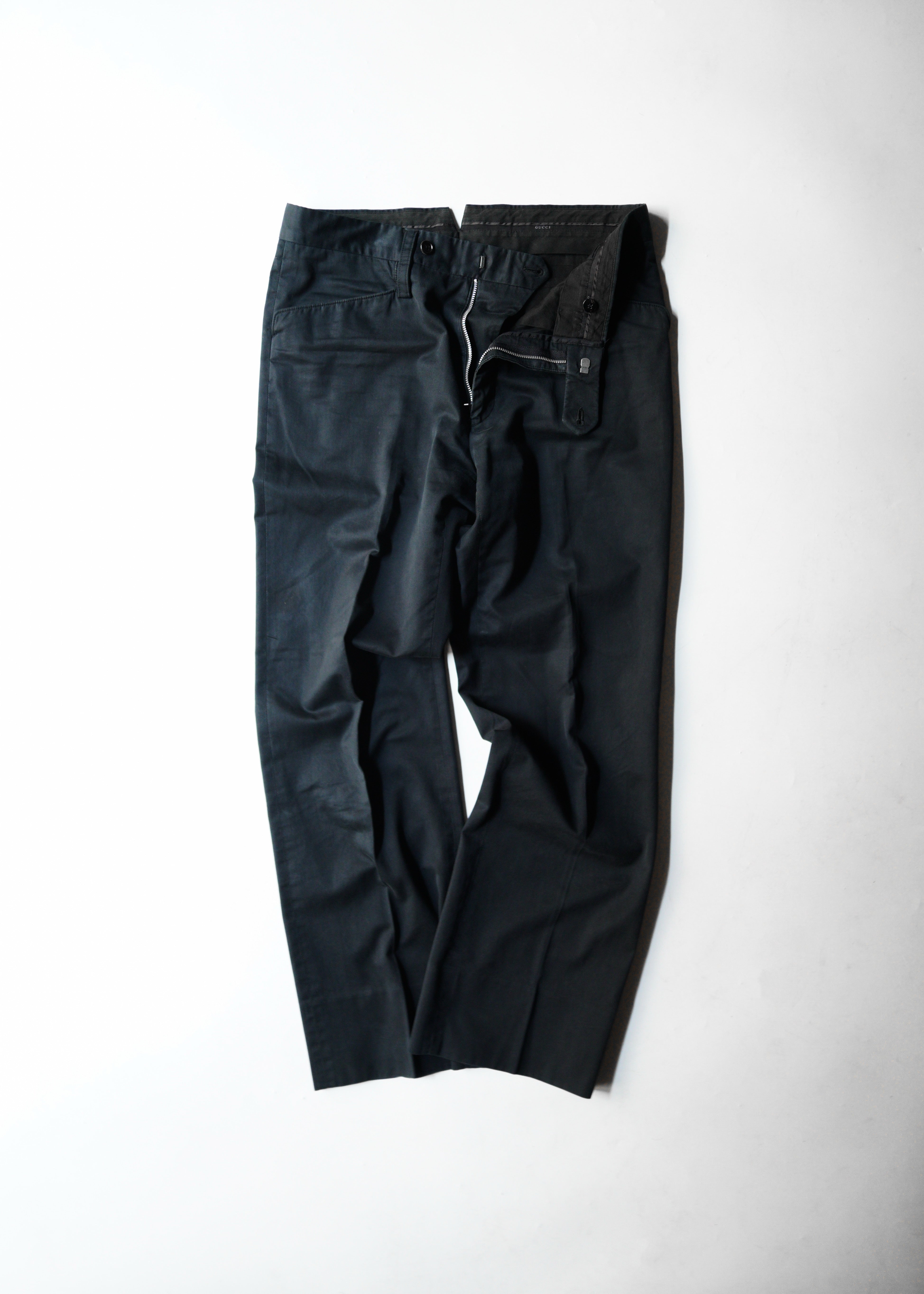 GUCCI by Tom Ford 2004SS tapered cotton trousers