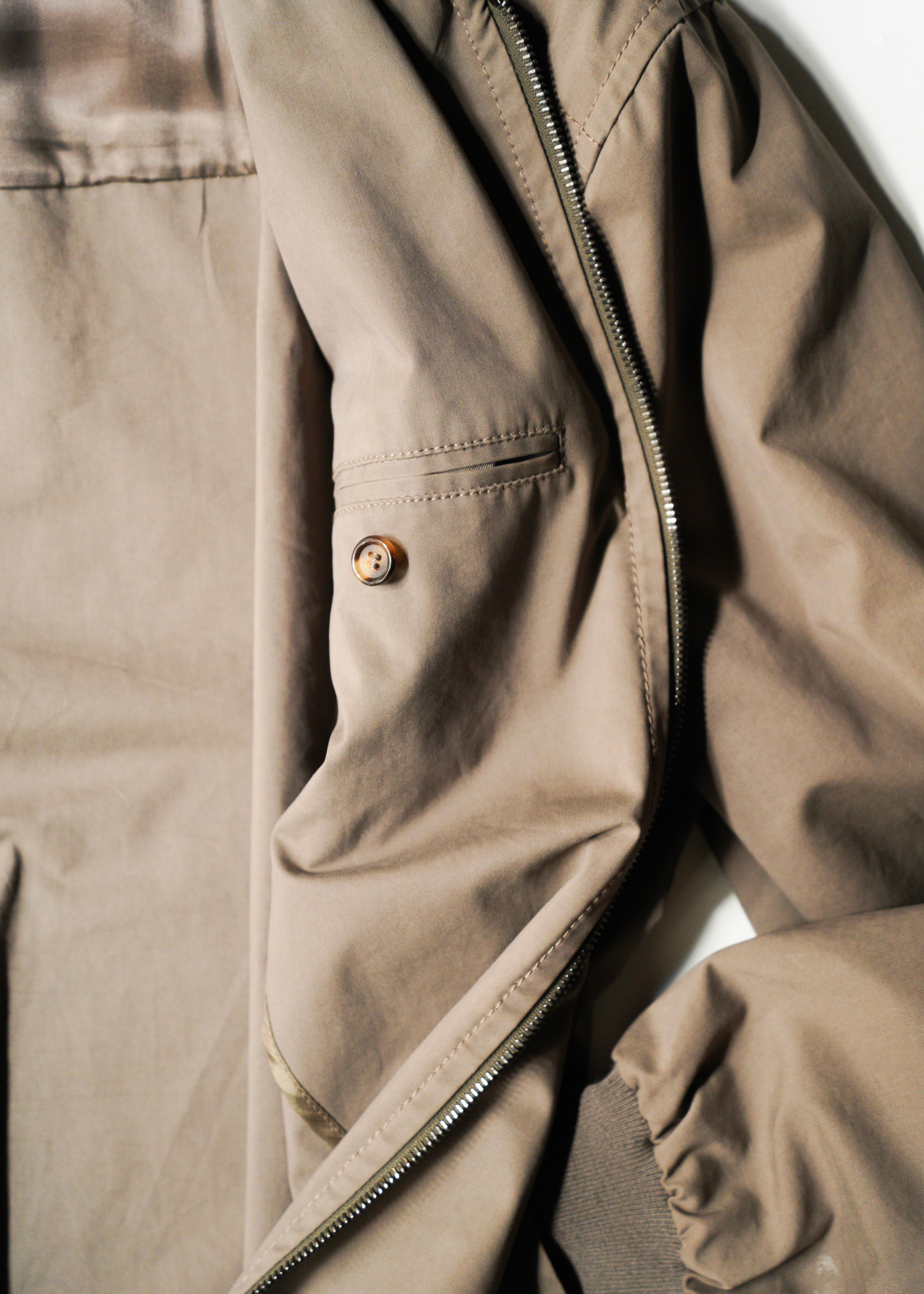 PRADA 2010 zip up nylon blend cotton blouson