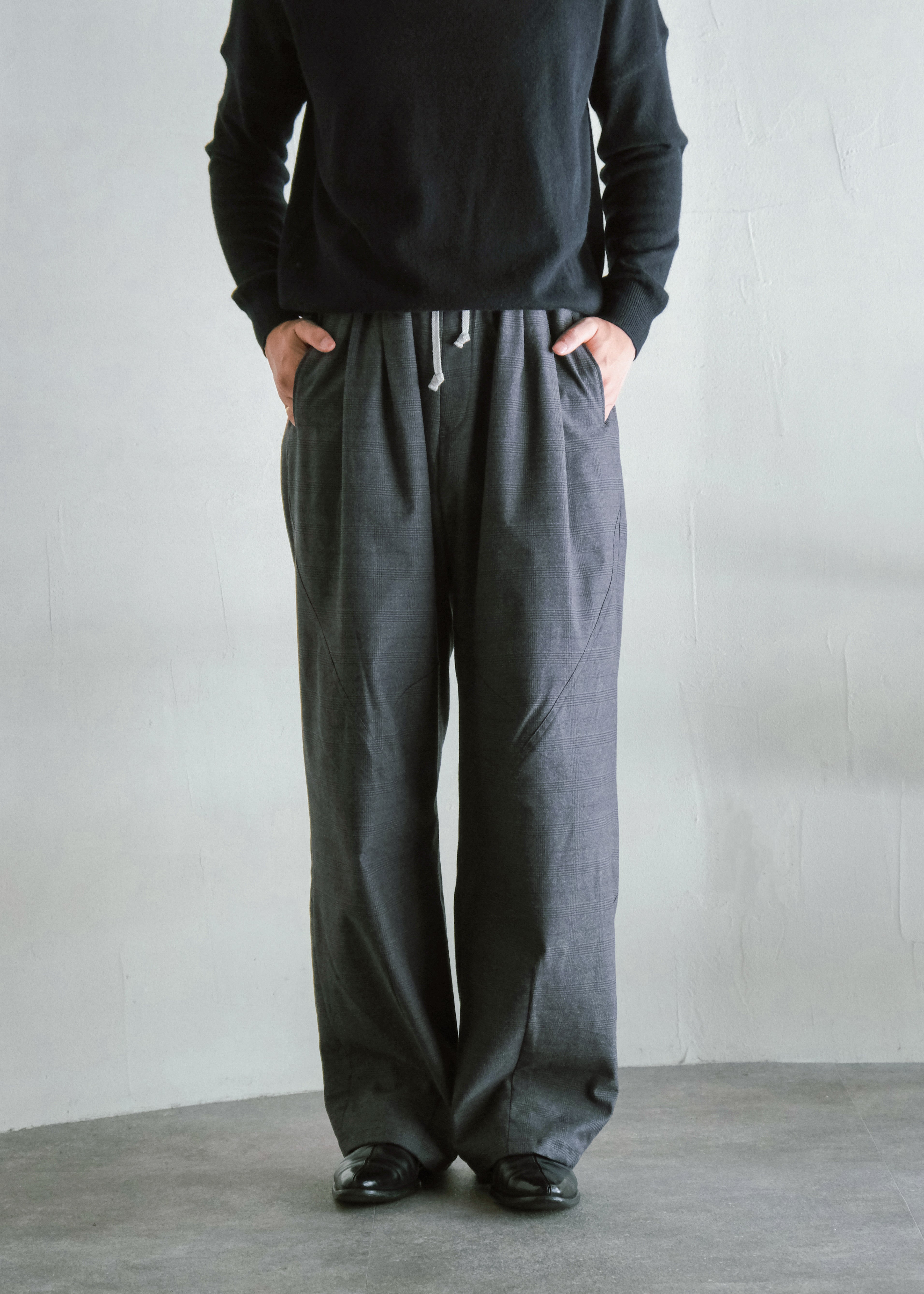 HOMO LUDENS 26AW Ex. Y.M. Jockey easy パンツ charcoal メンズ