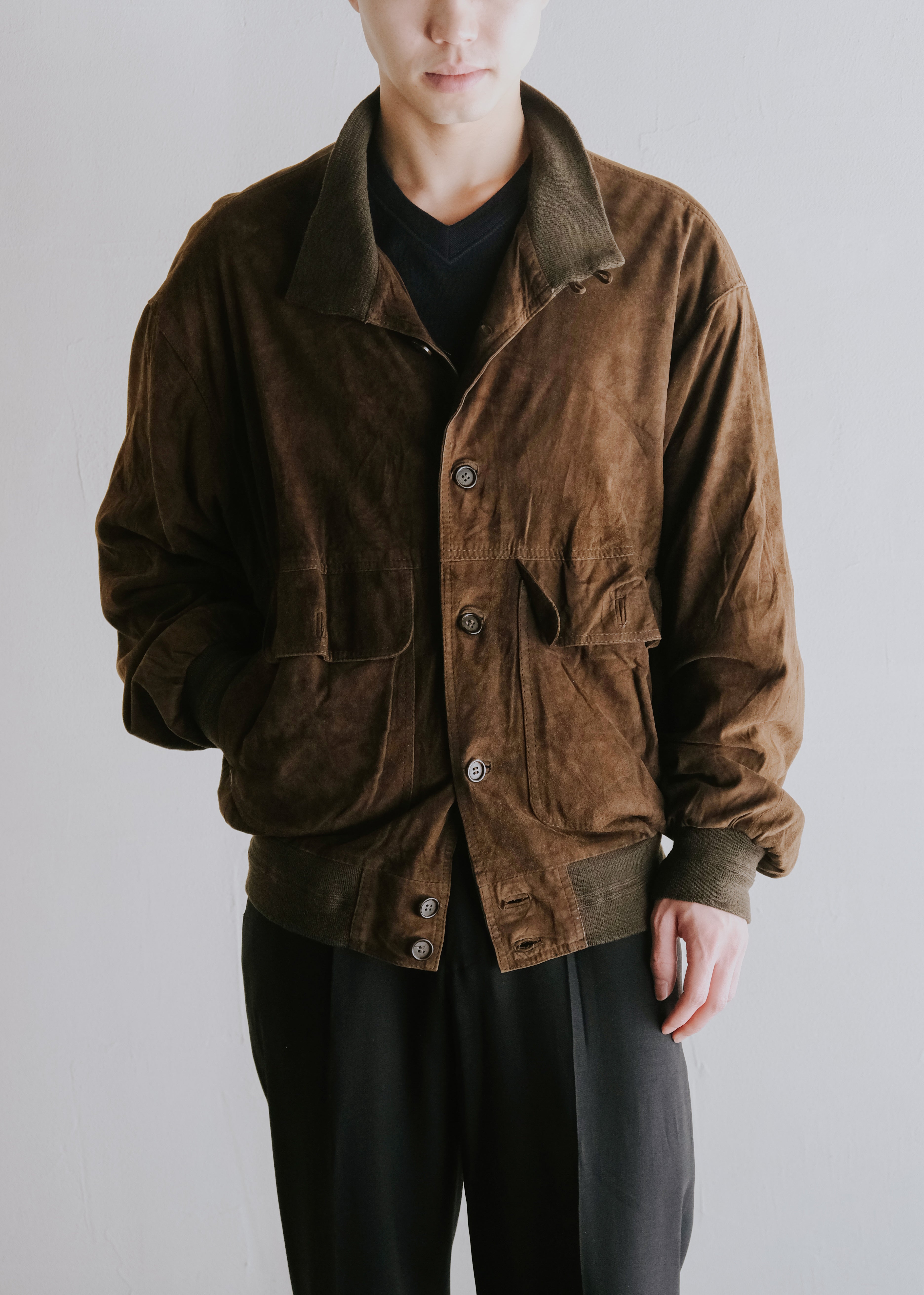 80's vintage suede leather valstar jacket