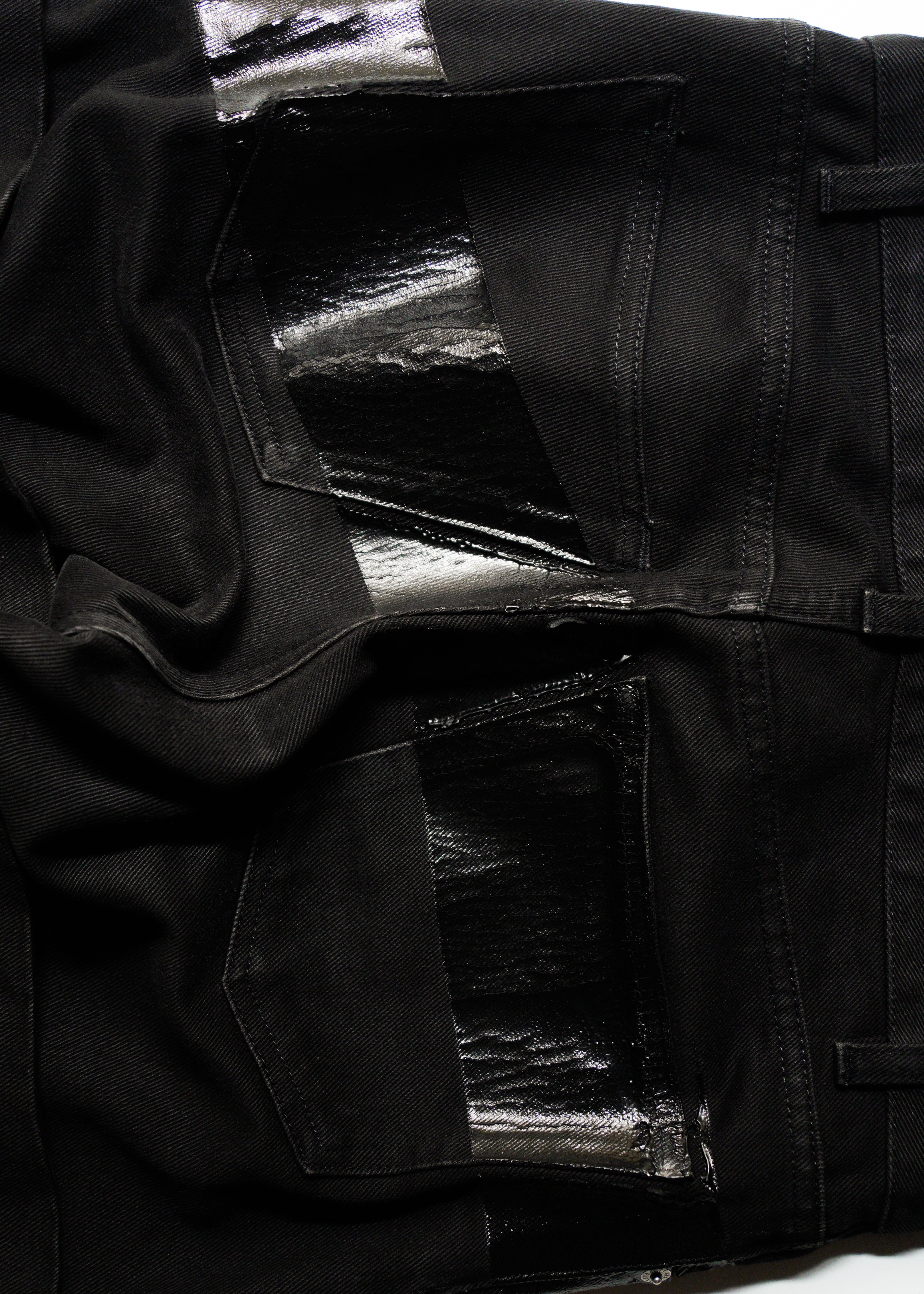 HELMUT LANG 1997 rubber coating jeans