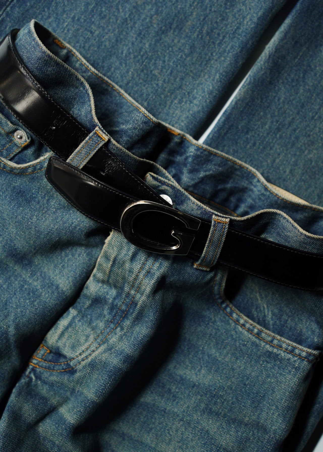 GUCCI patent leather belt