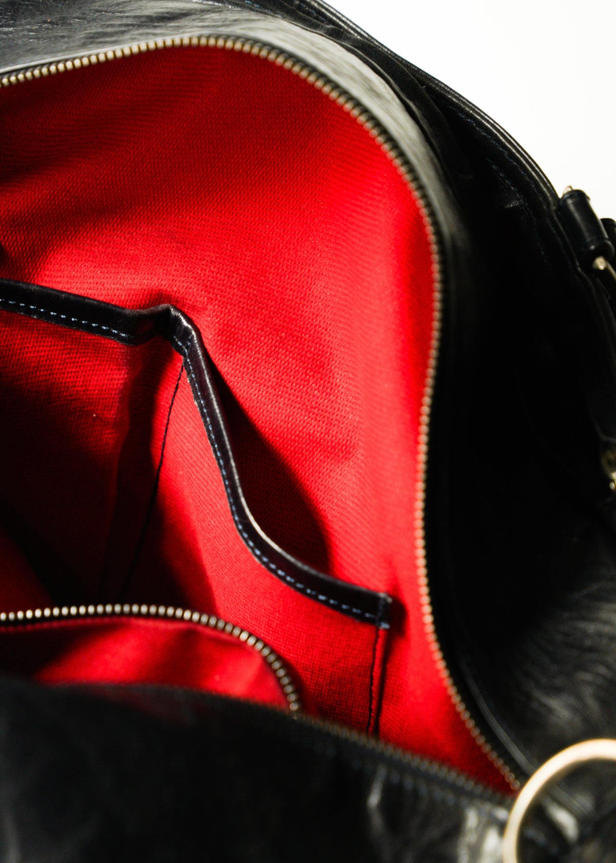 Vintage Genuine leather 2way multi pocket shoulder bag