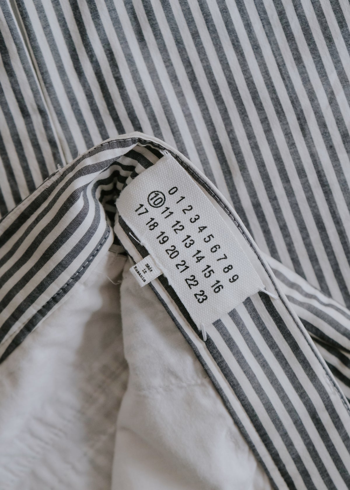 Maison Martin Margiela 12SS cotton straight trousers