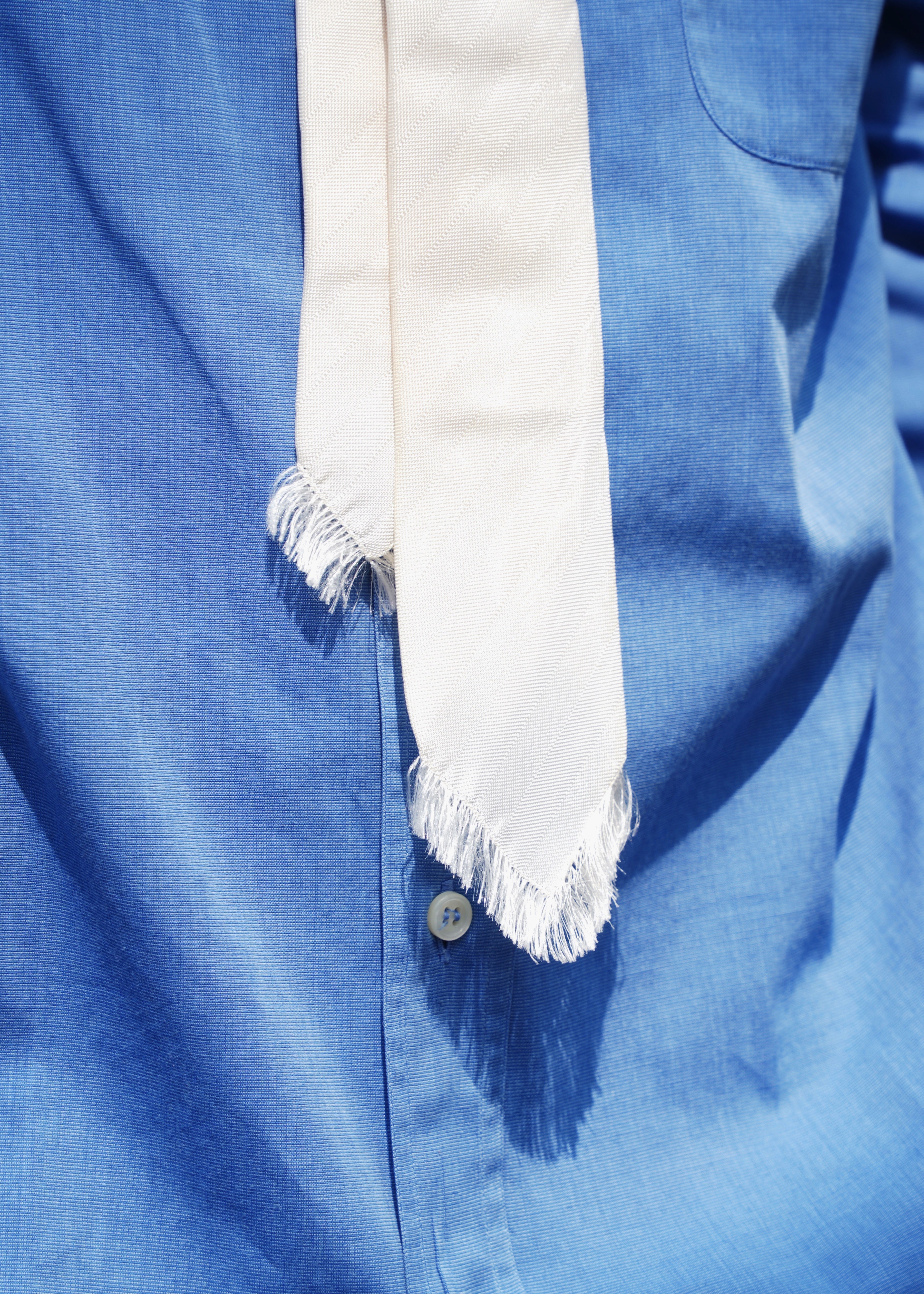 JIL SANDER 05SS silk fringe tie