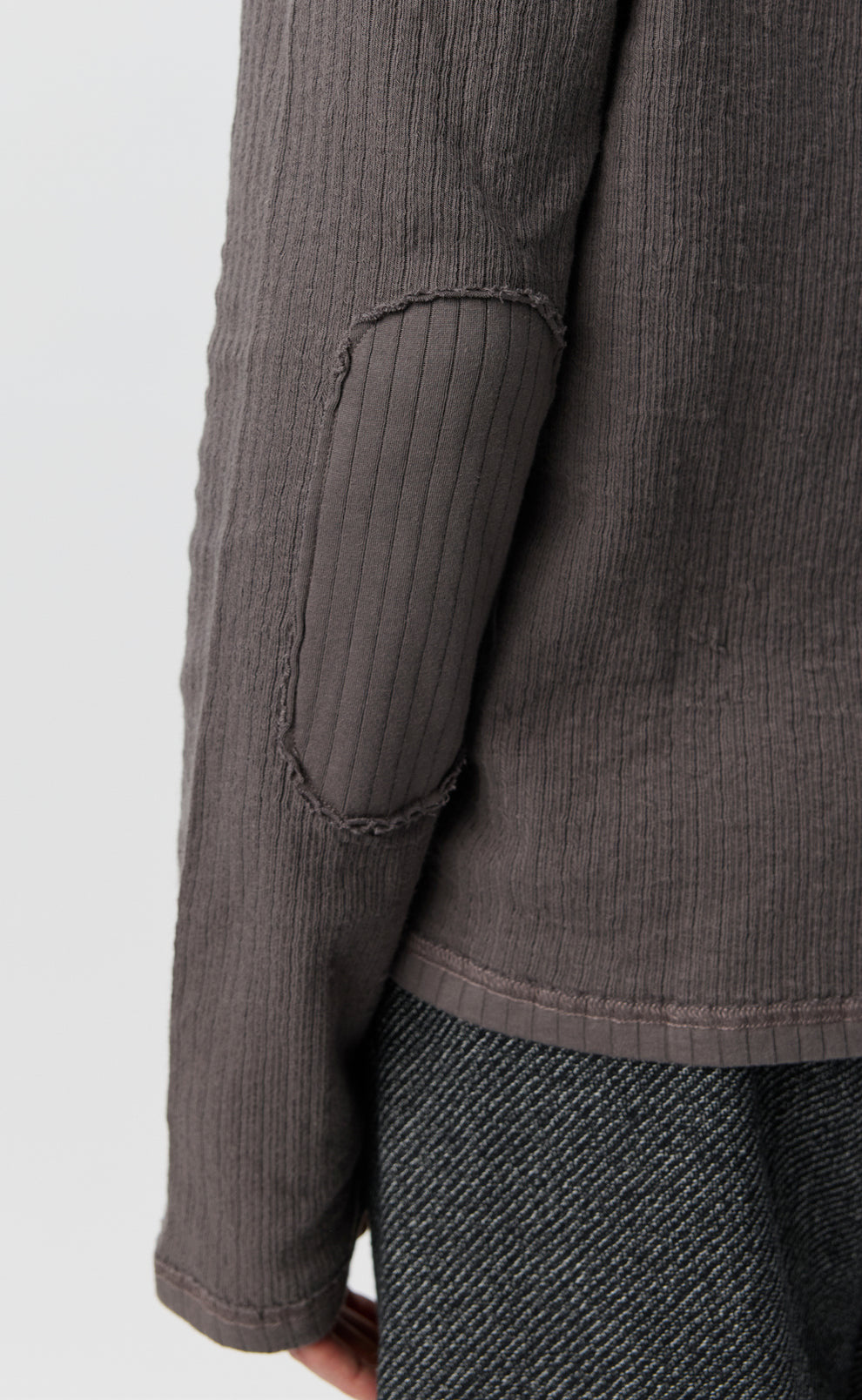 mfpen 26AW Reverse Rib Sweater / Murkey Grey