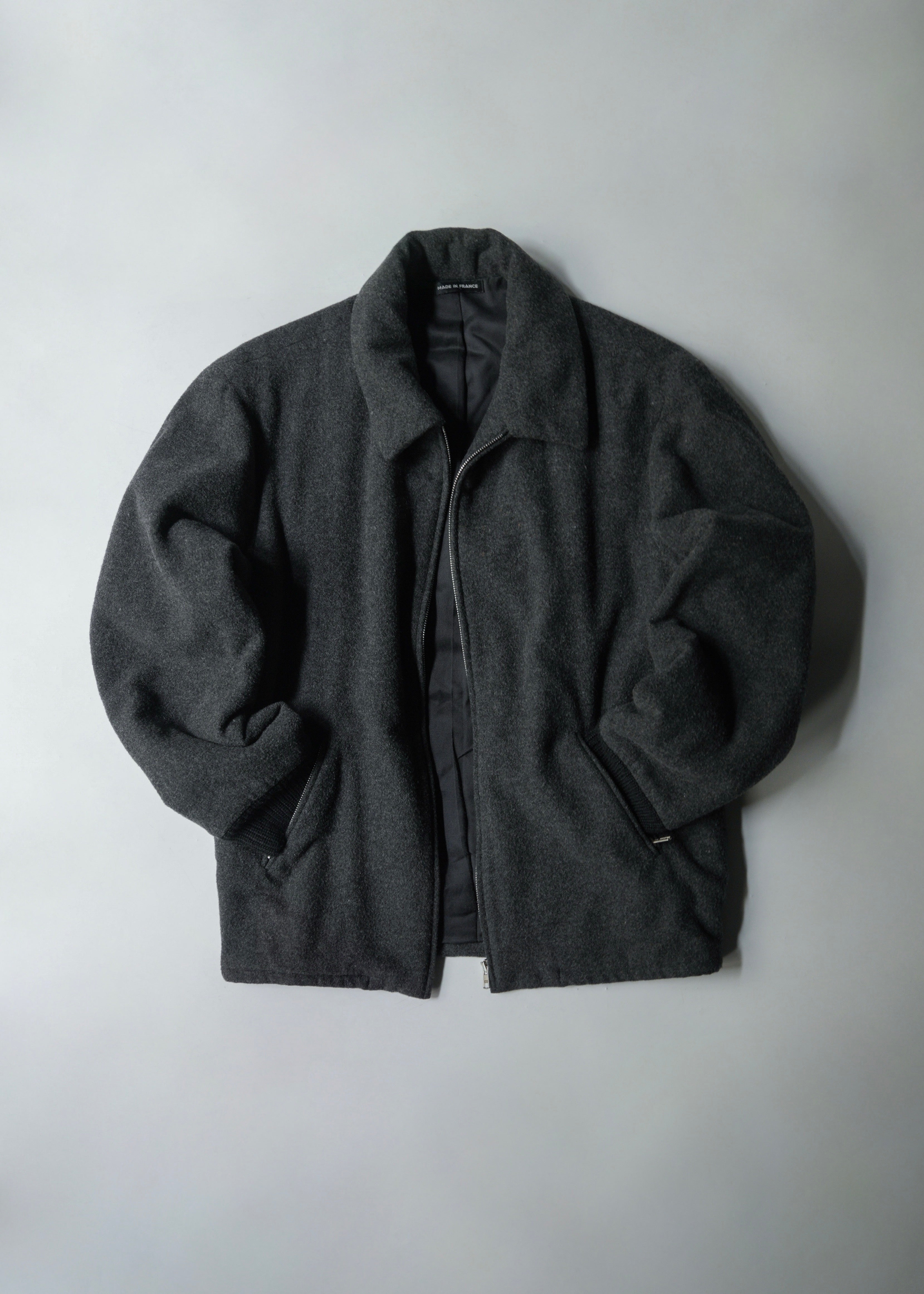 agnes b. homme アニエスベーオム 90年代 ウール ジップアップ ブルゾン フランス製 ヴィンテージ メンズ