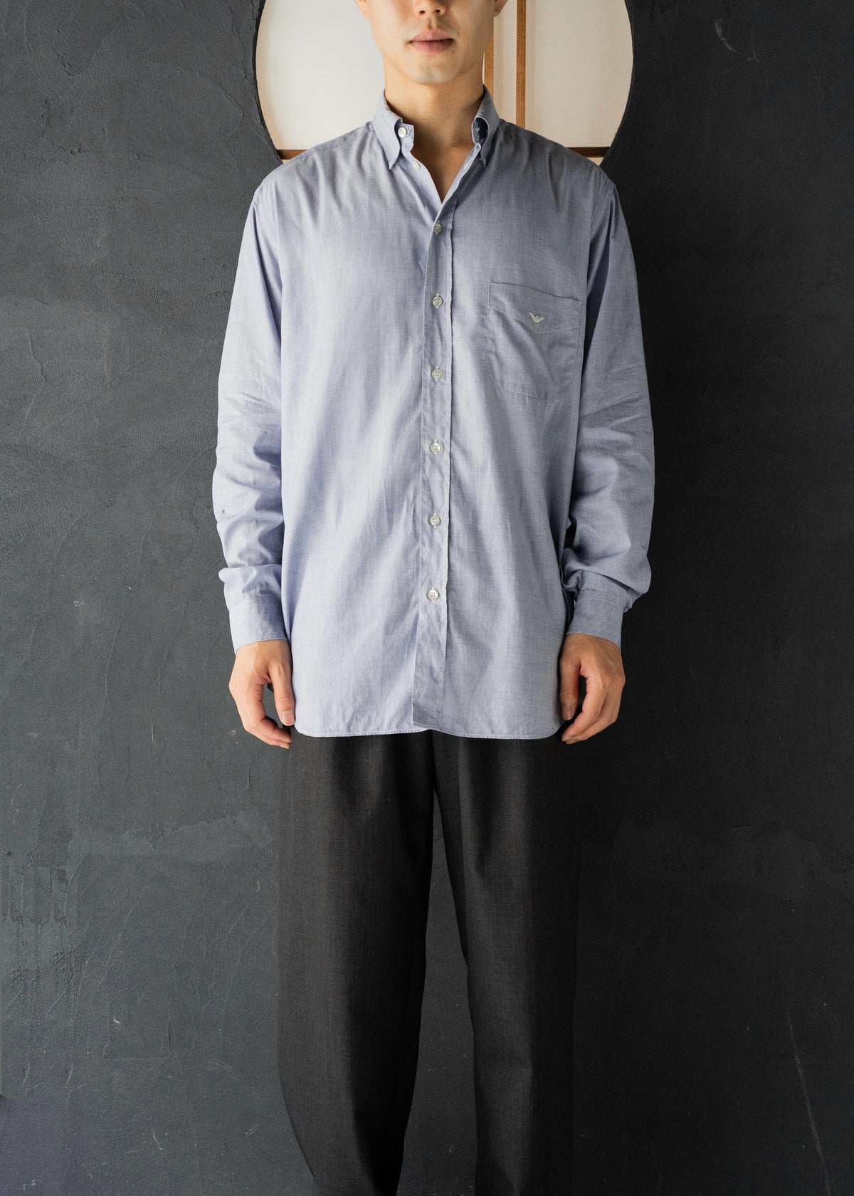 90’s EMPORIO ARMANI button-down collar shirt