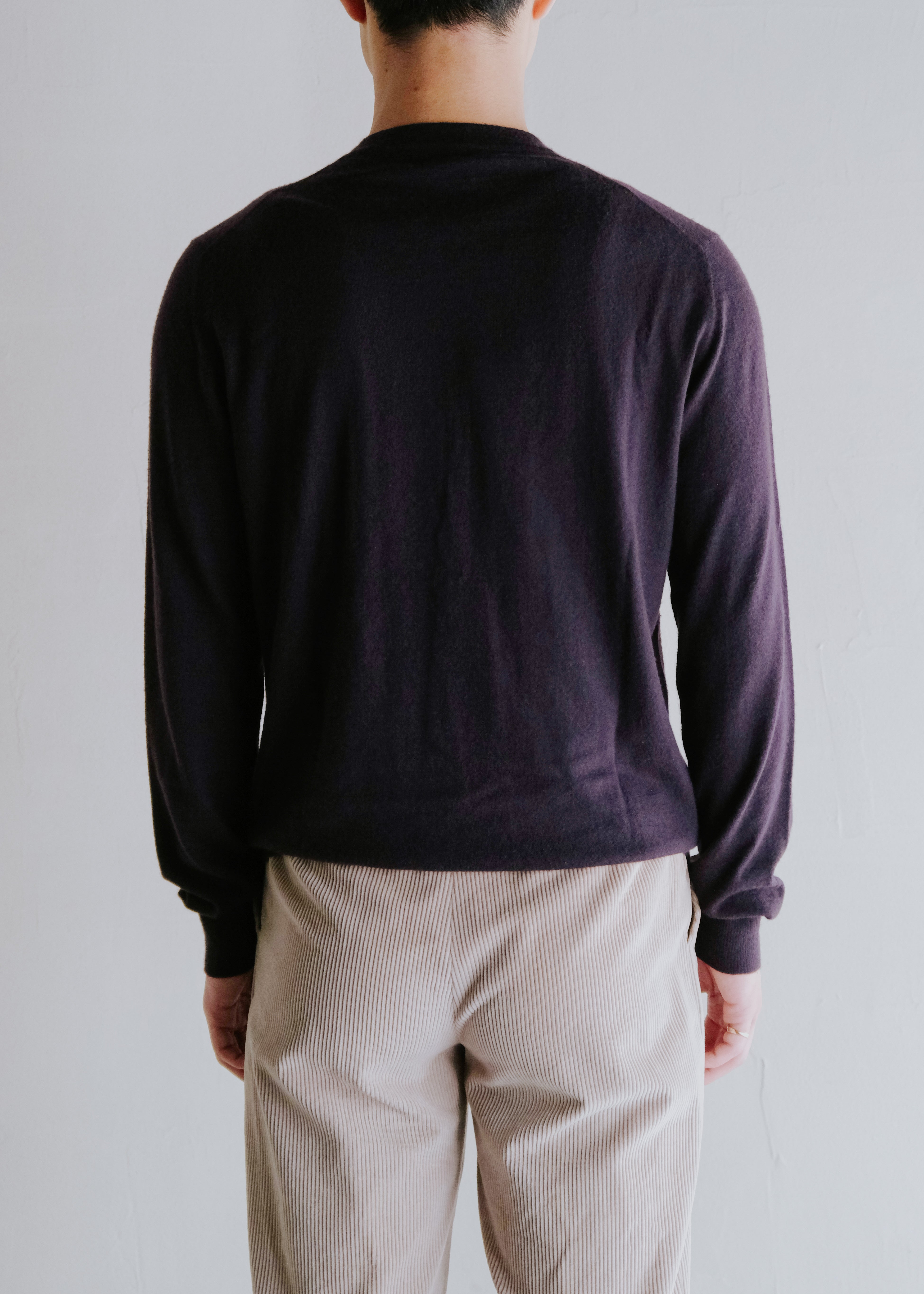 00-10's HERMÈS cashmere crew neck center line knit