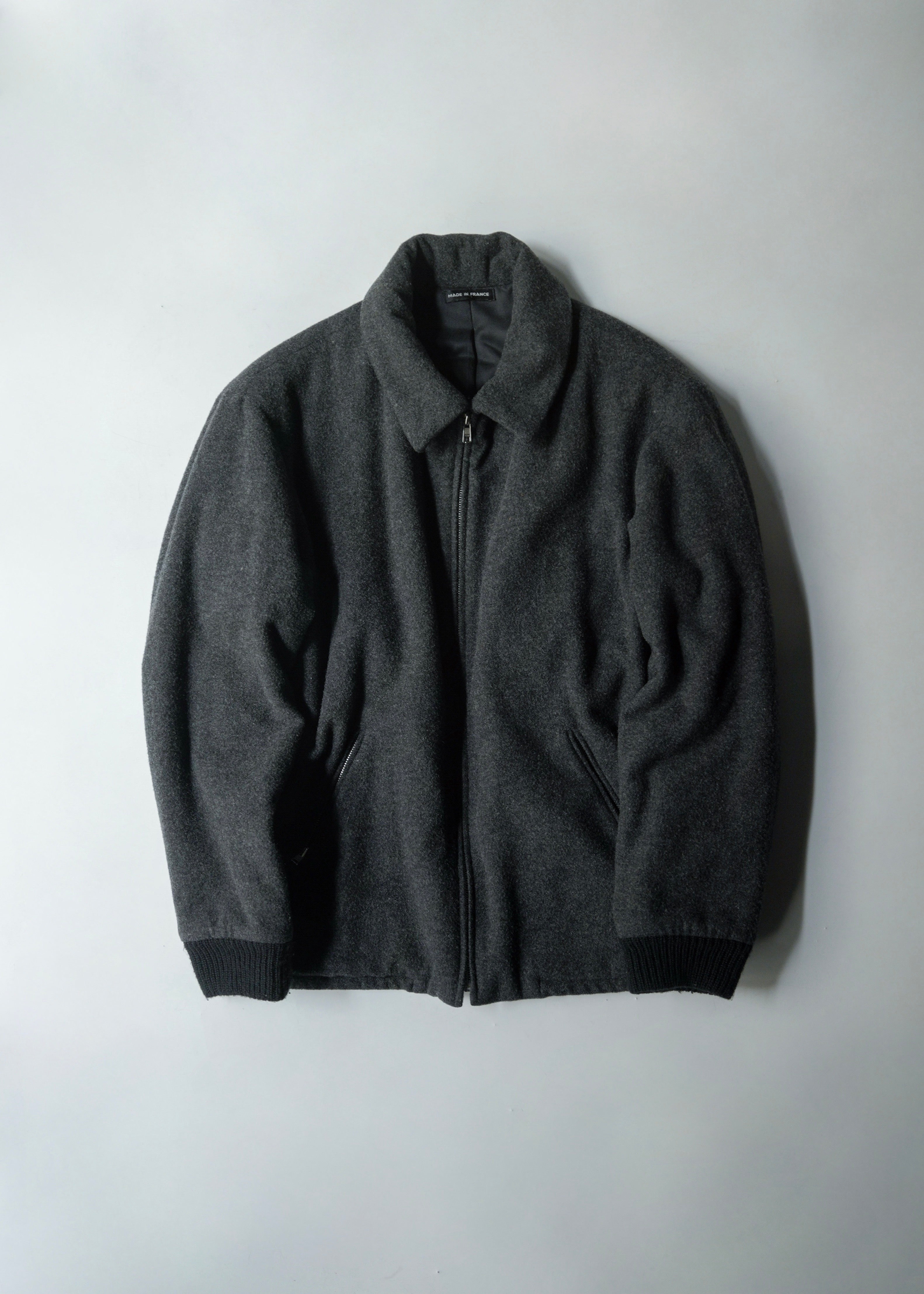 agnes b. homme アニエスベーオム 90年代 ウール ジップアップ ブルゾン フランス製 ヴィンテージ メンズ