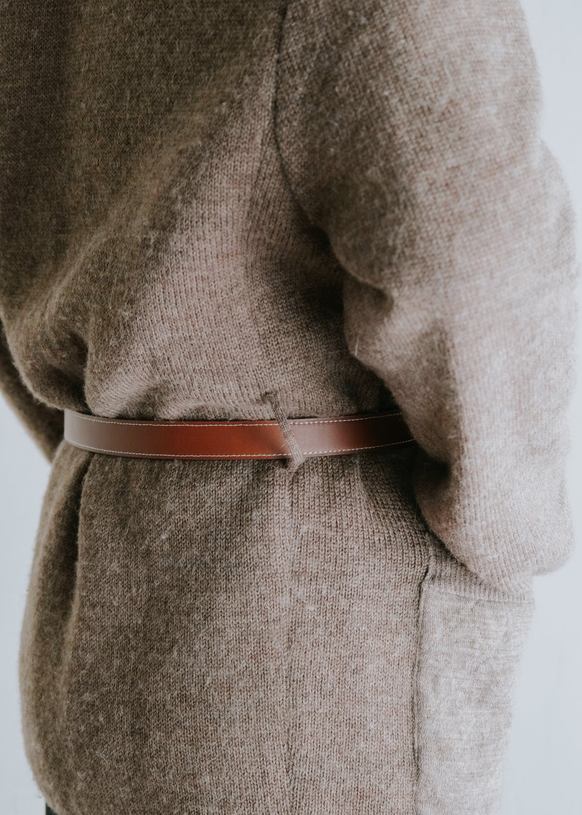 -90's HERMÈS open front quilted lapel jacket