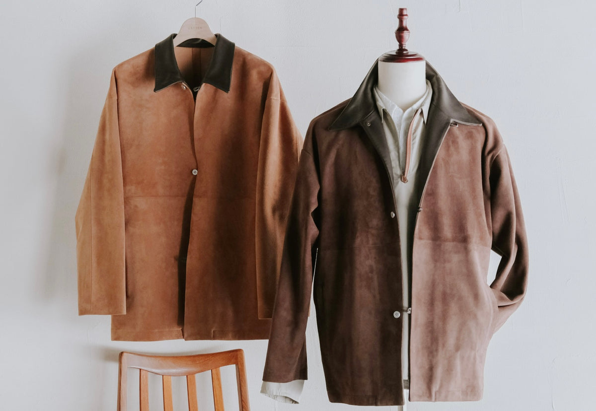 Beta Post 2026 AW GOAT SUEDE RELAX LEATHER JACKET