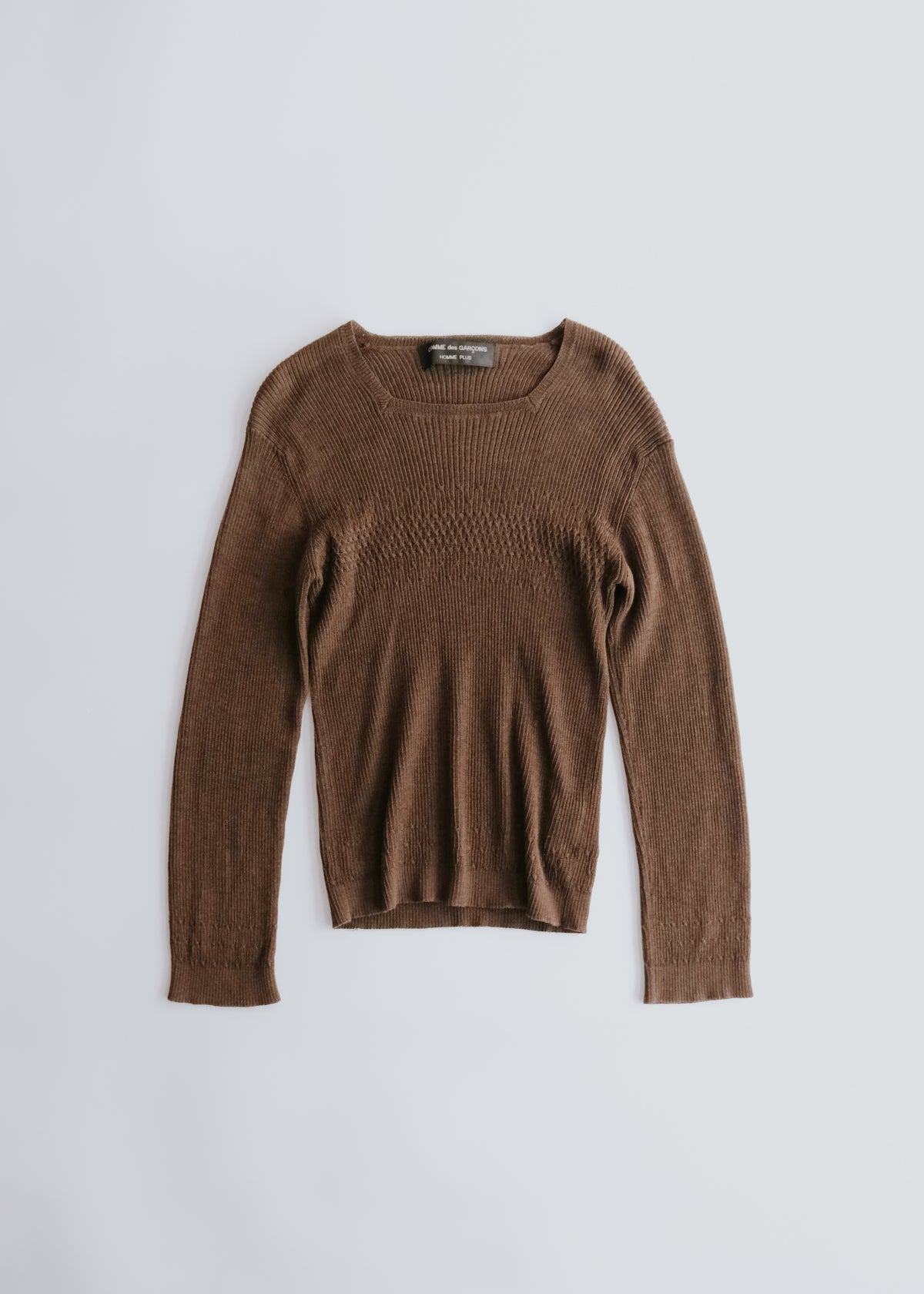 COMME des GARÇONS HOMME PLUS 98FW square neck knit
