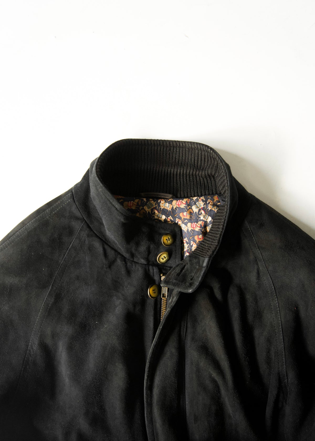90-00’s Salvatore Ferragamo suede leather valstar jacket