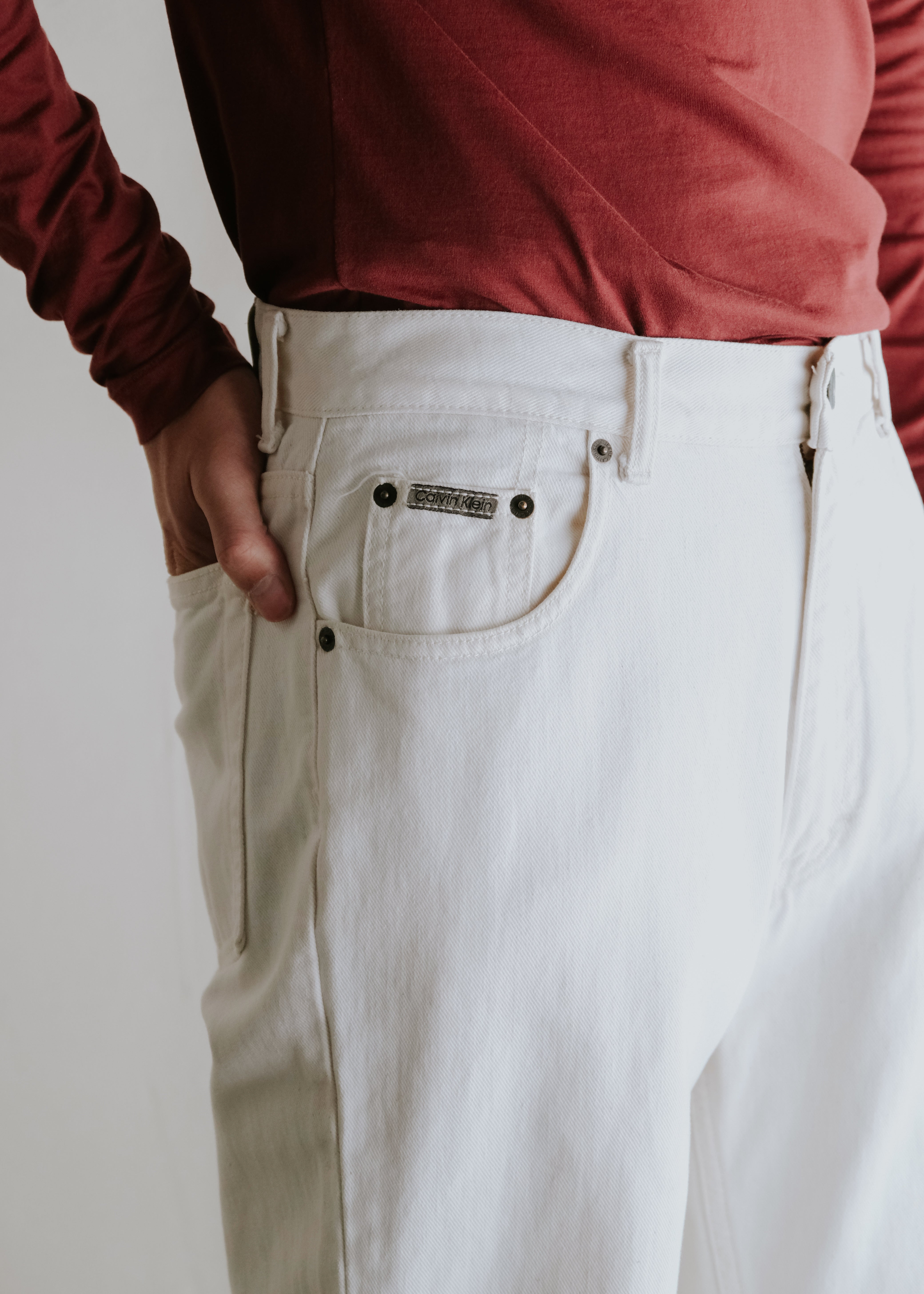 90-00's Calvin Klein tapered denim trousers