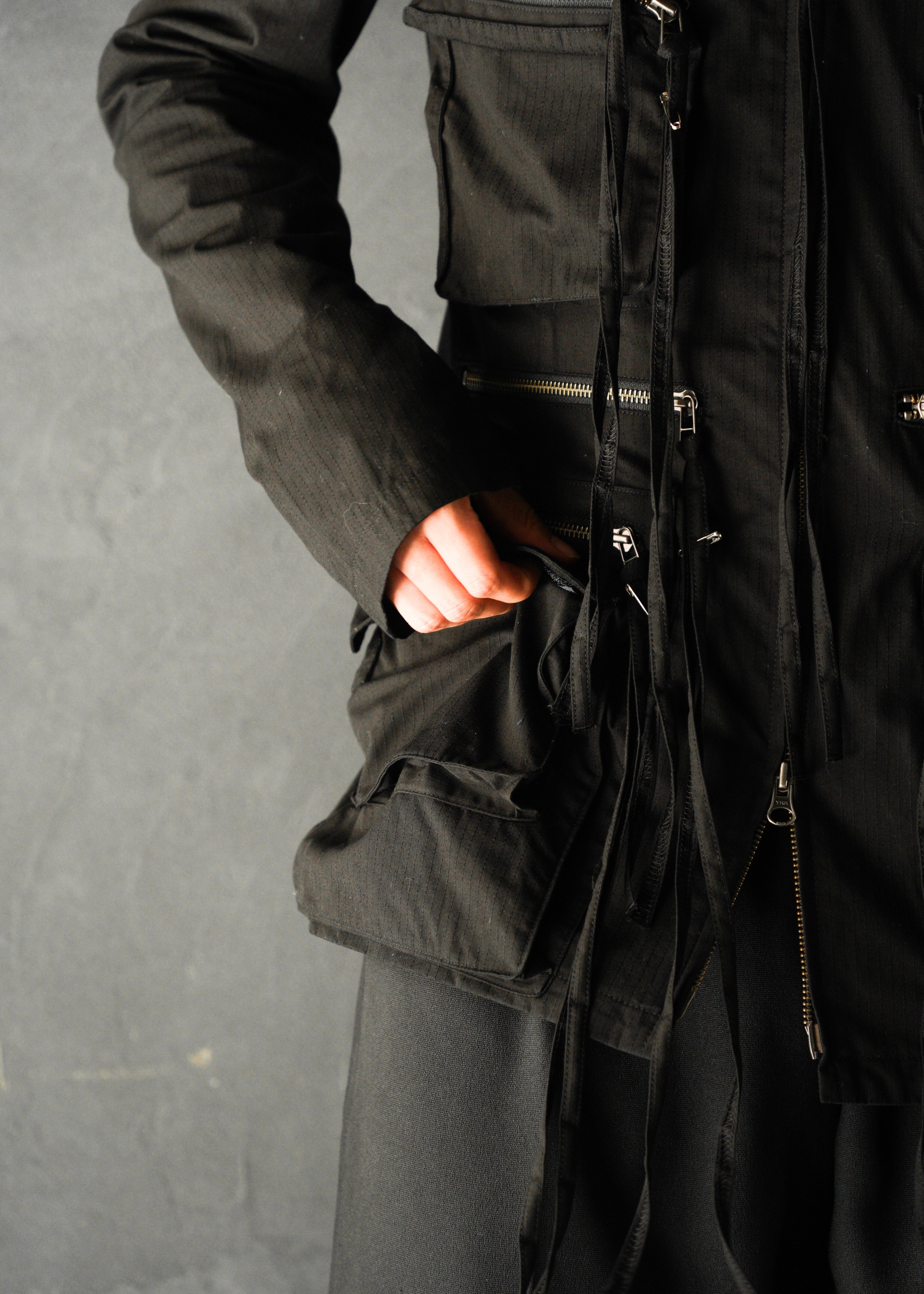 Jean Paul Gaultier ジャンポールゴルチエ 90年代 multi pocket double zip up コットン ジャケット メンズ