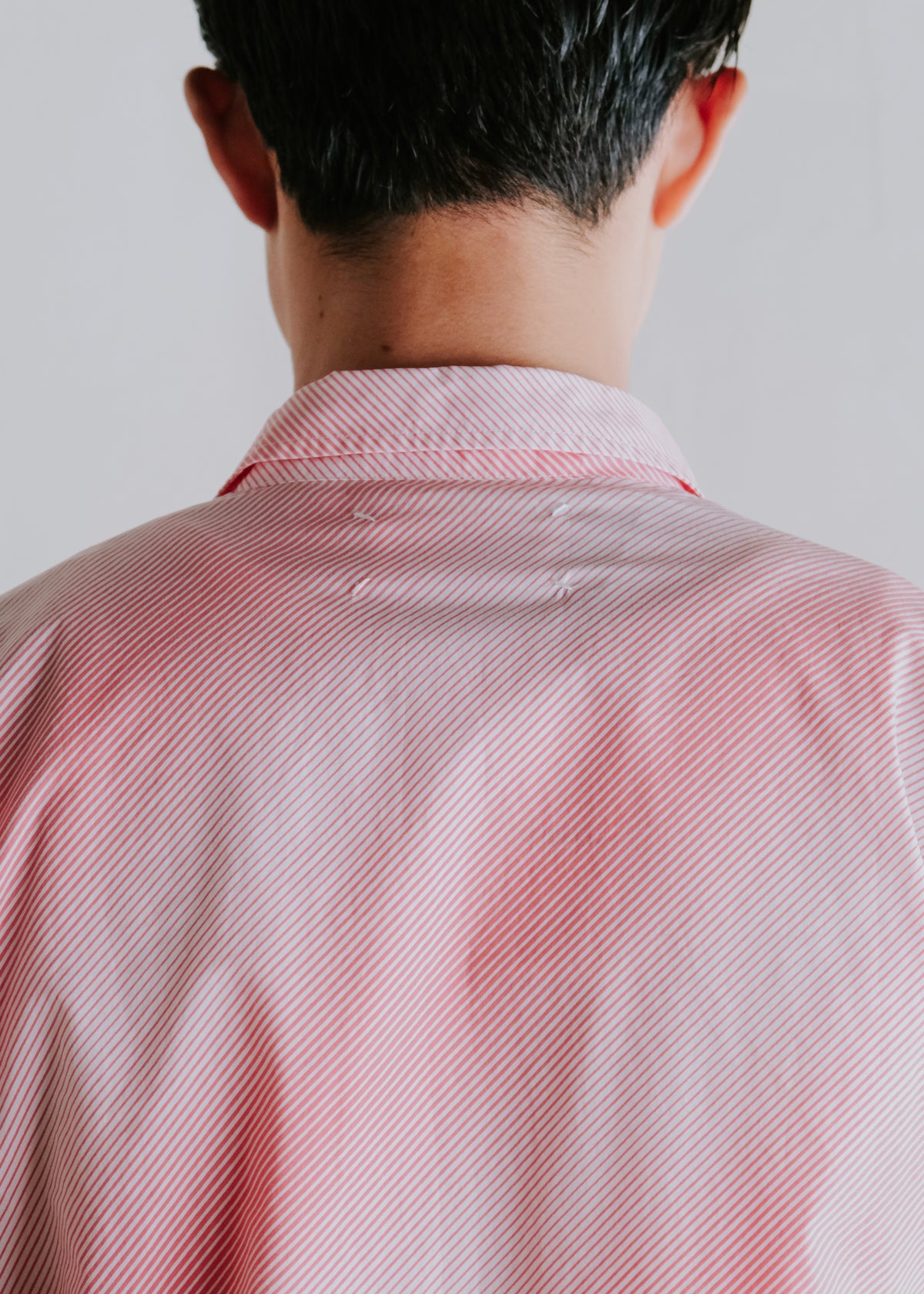 Martin Margiela 08SS gradient stripe regular collar shirt