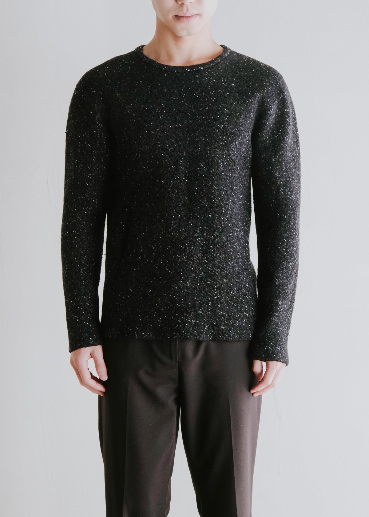 JIL SANDER ジルサンダー 22AW ribbless marble crew neck ニット メンズ