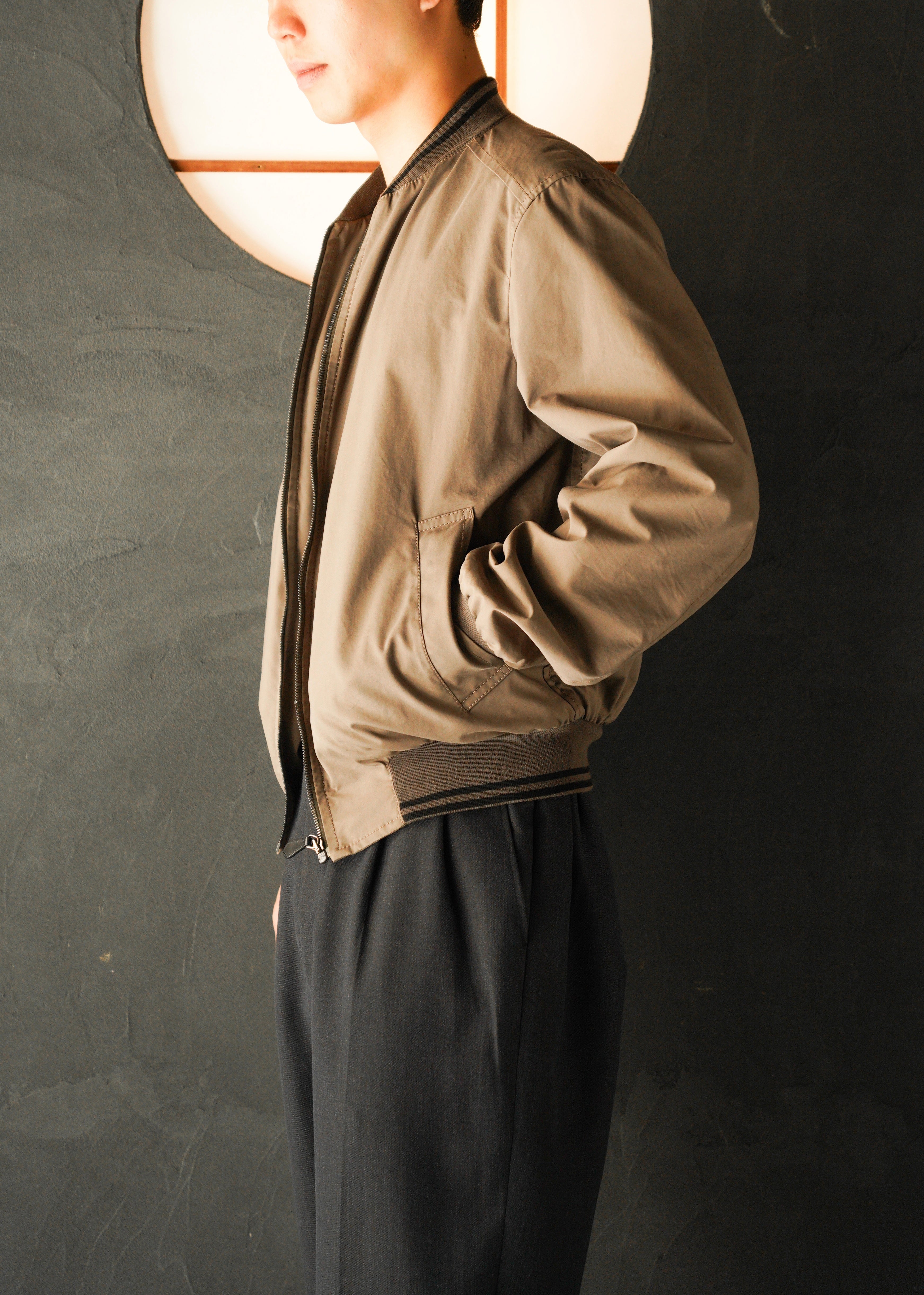 PRADA 2010 zip up nylon blend cotton blouson