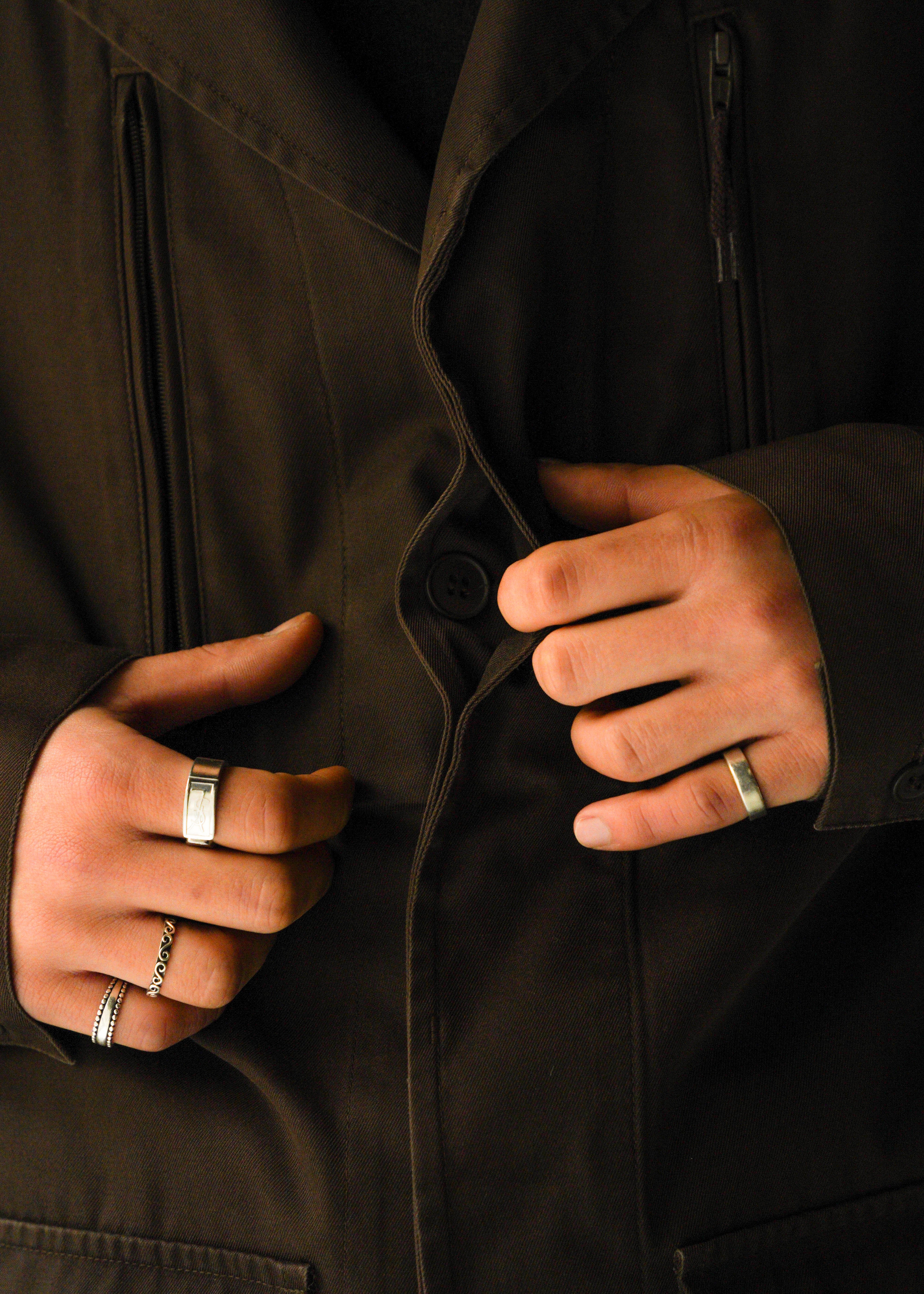 90’s A.P.C. fly front military jacket