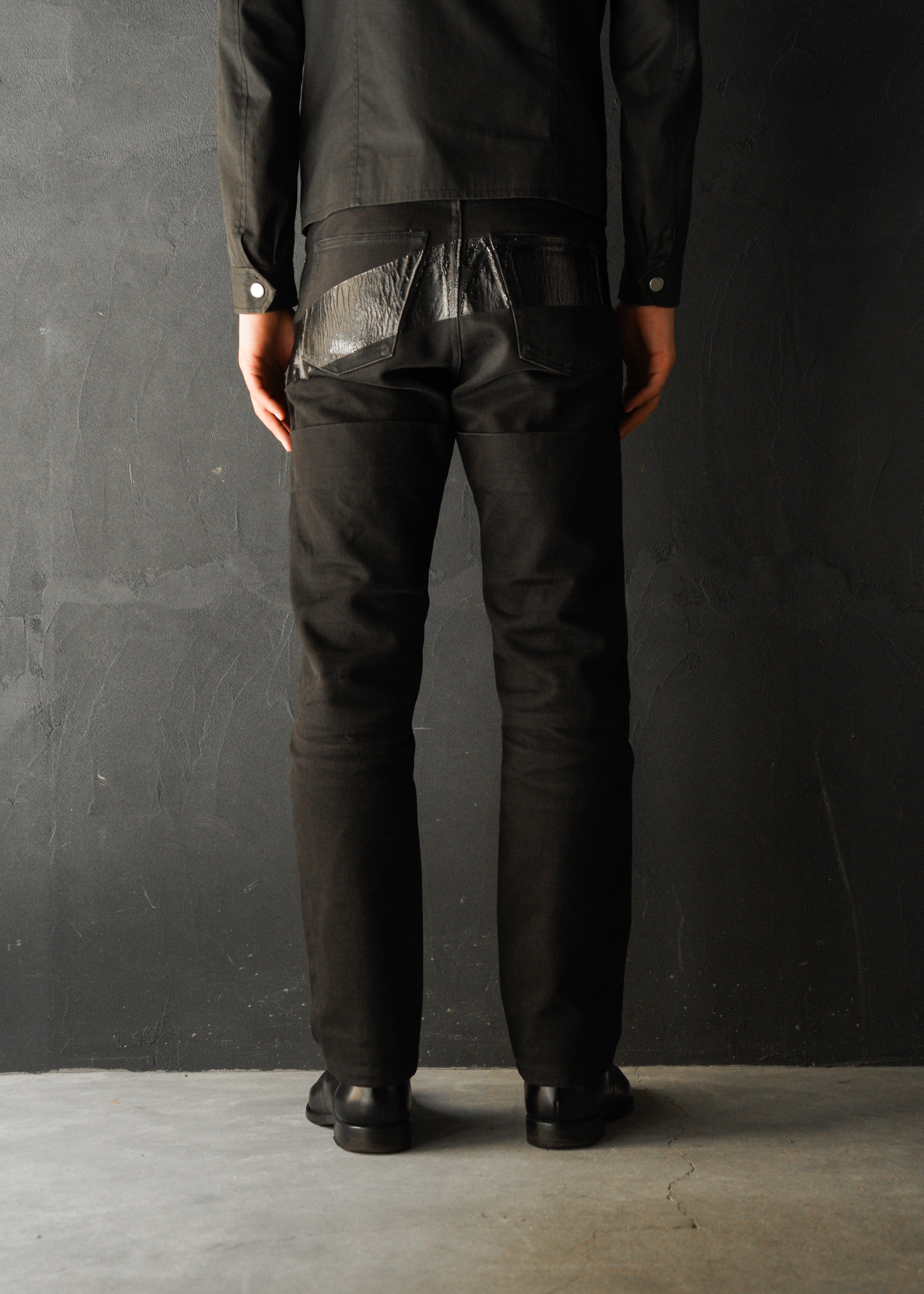 HELMUT LANG 1997 rubber coating jeans