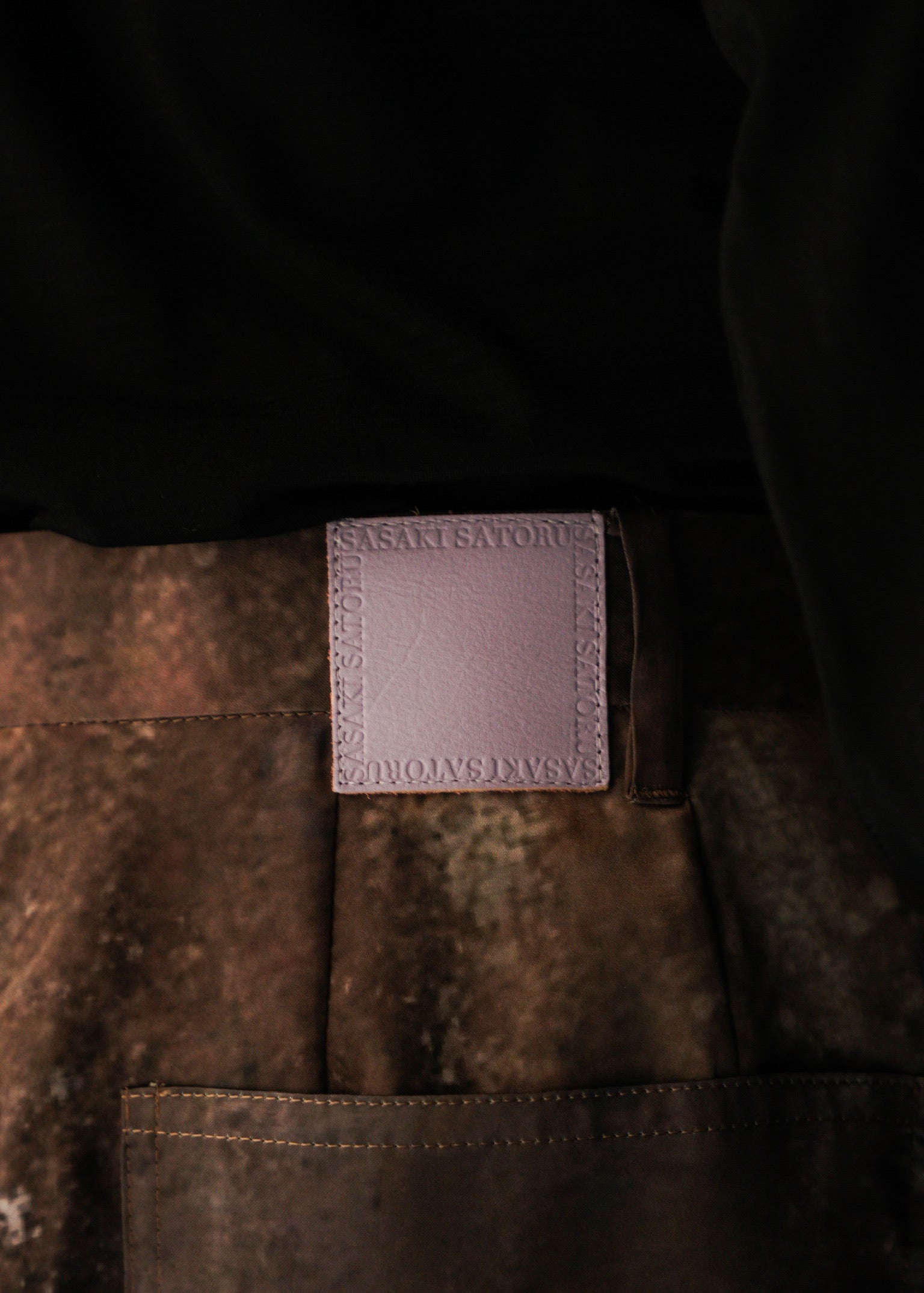 SASAKI SATORU 26SS single tuck wide trousers / Brown
