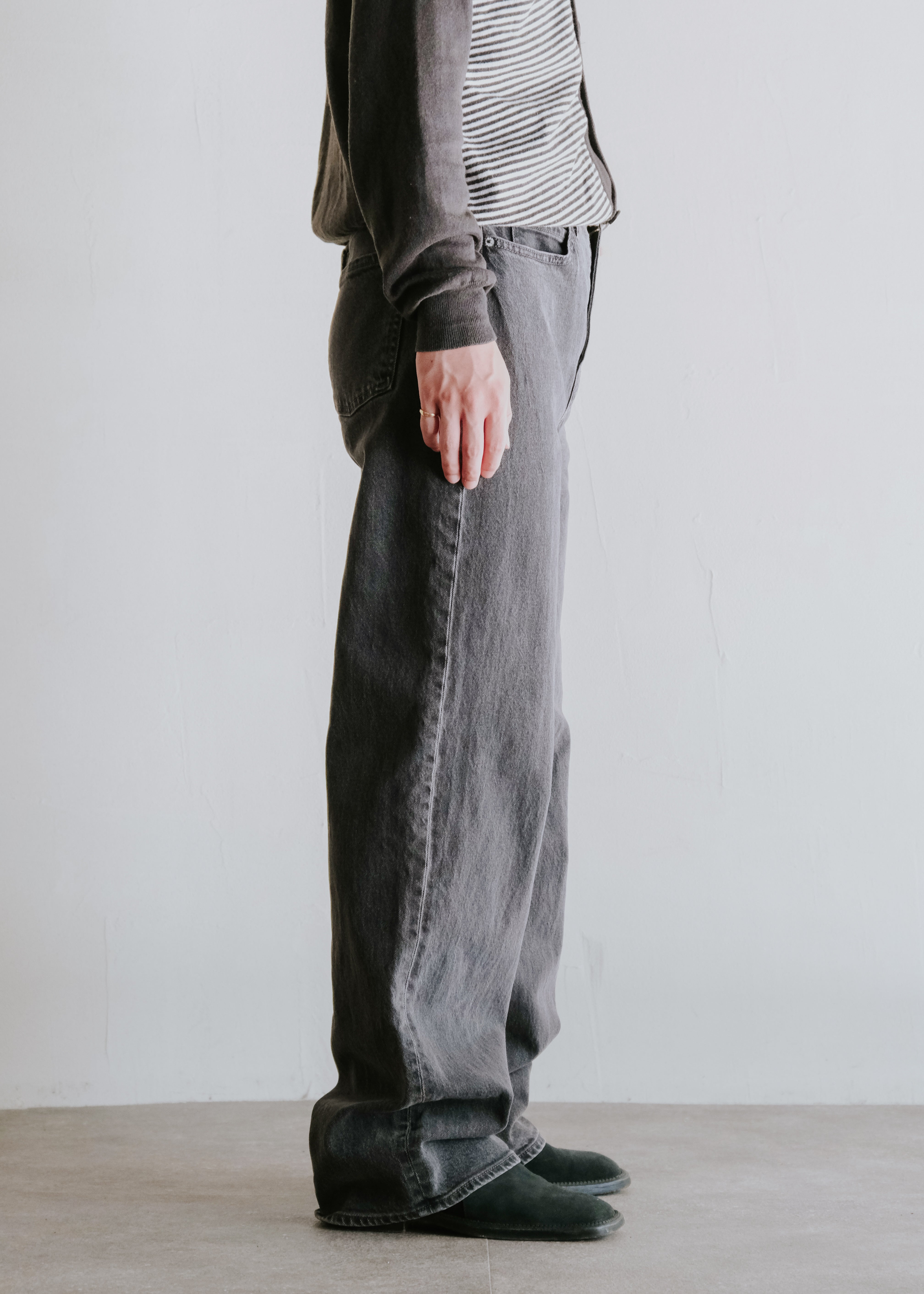 old navy ワイド leg デニム トラウザーズ メンズ