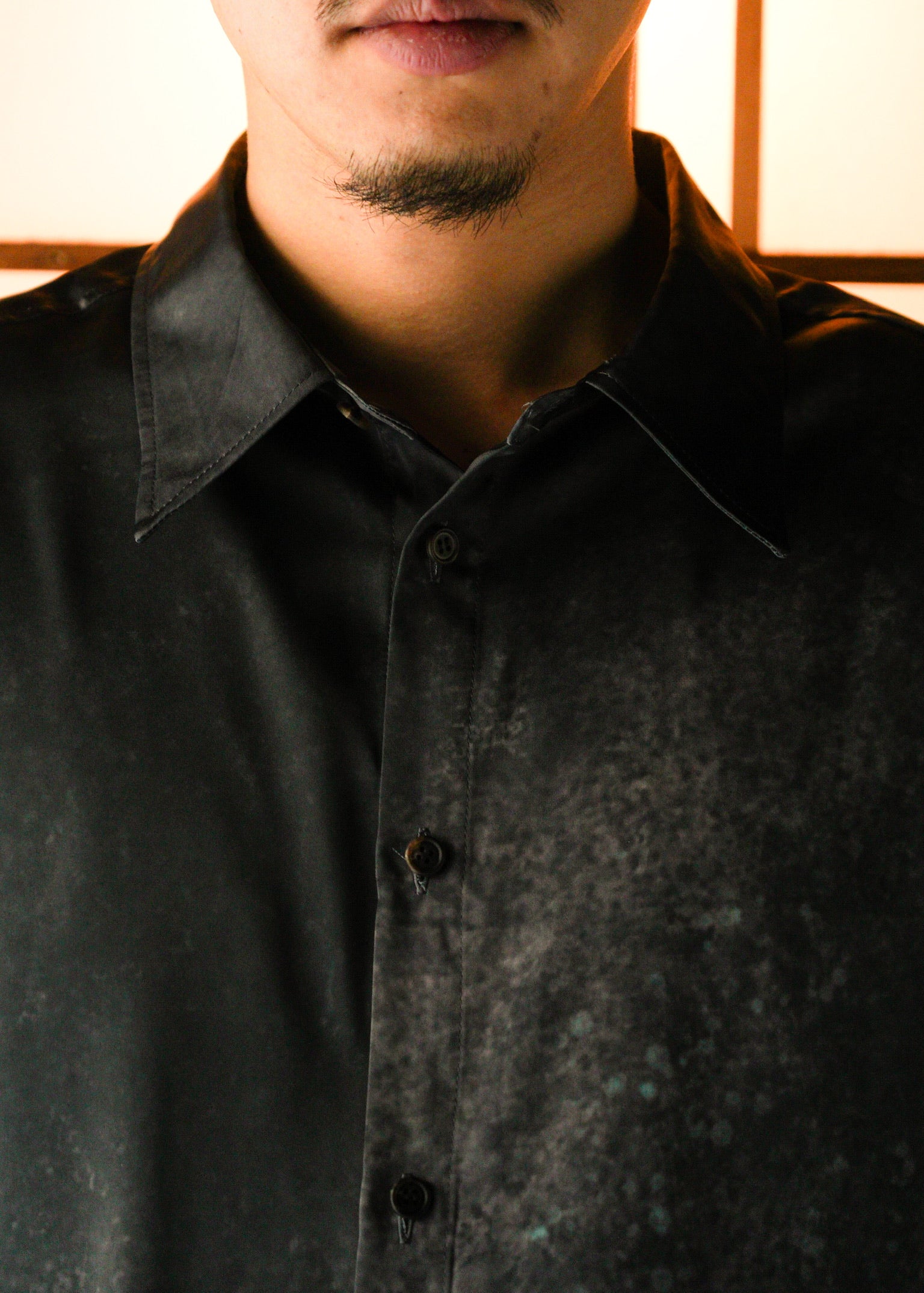 SASAKI SATORU 26SS asymmetry hem shirt / Black