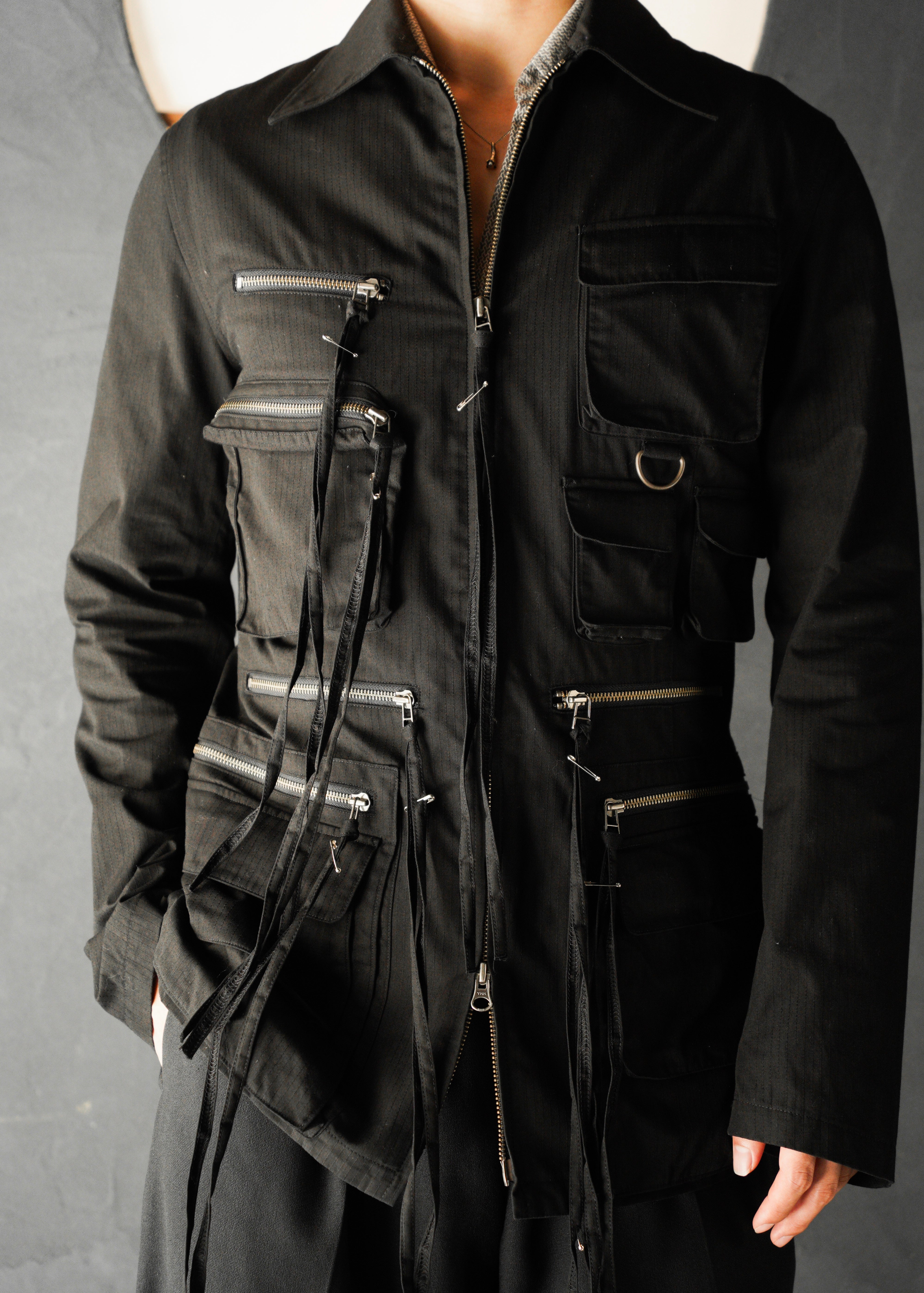 Jean Paul Gaultier ジャンポールゴルチエ 90年代 multi pocket double zip up コットン ジャケット メンズ