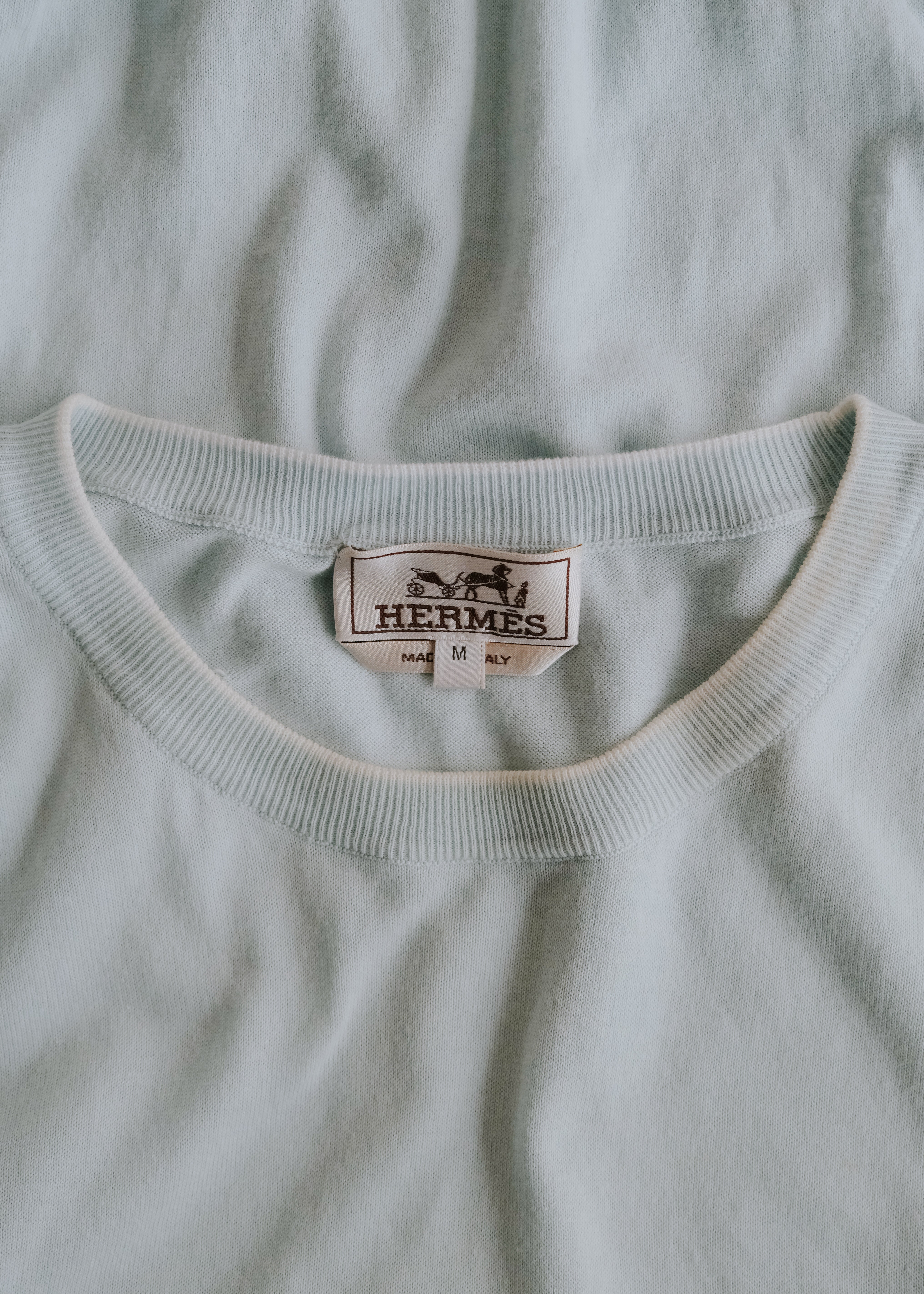 10's HERMÈS ribbed knit T shirt
