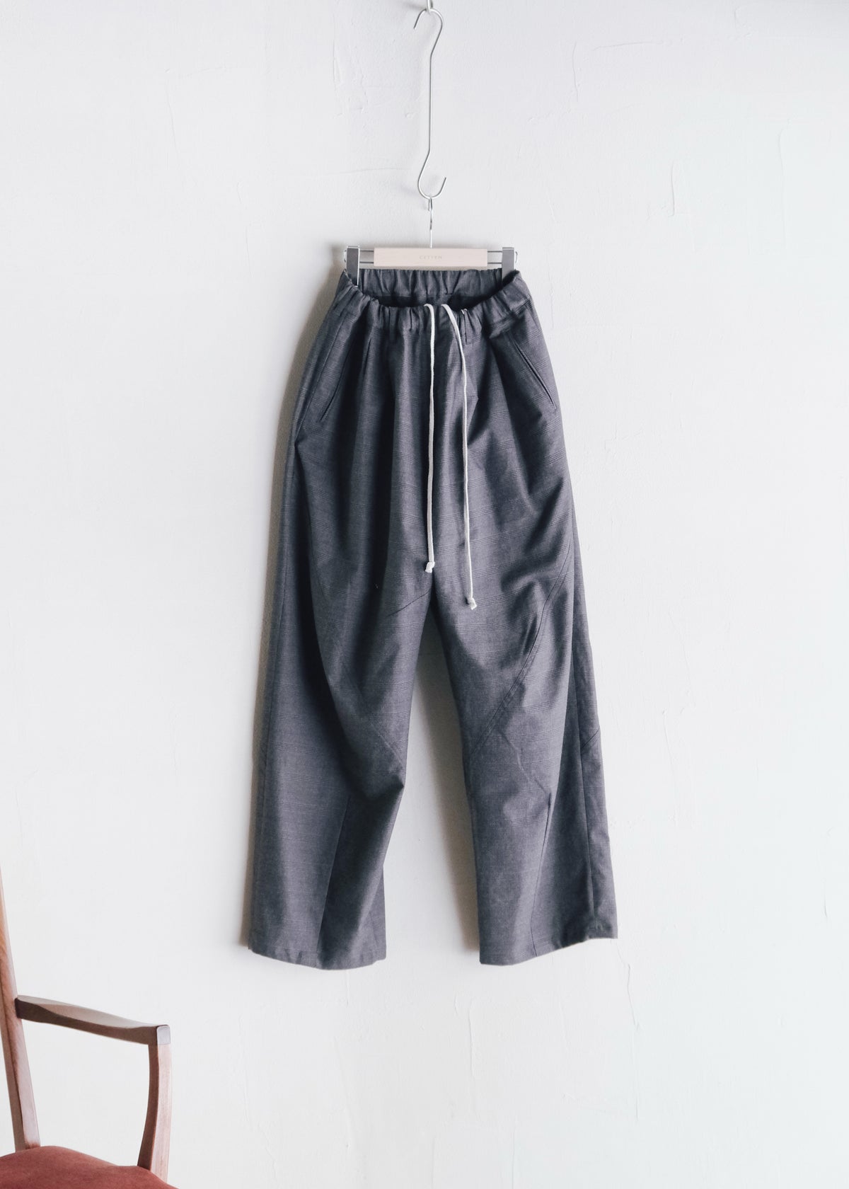 Ex. HOMO LUDENS 26AW Y.M. Jockey easy pants / charcoal
