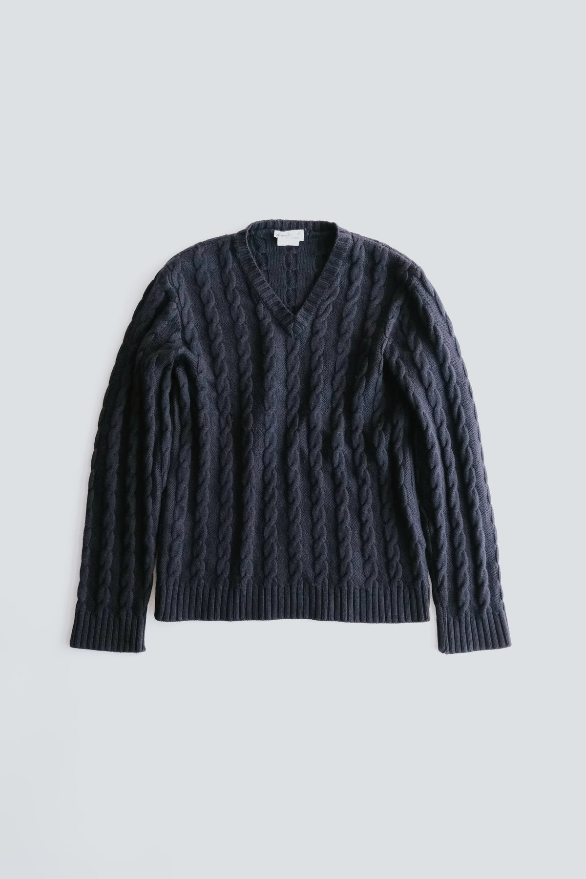 agnes b. アニエスベー 90年代 homme Vネック cable ニット メンズ