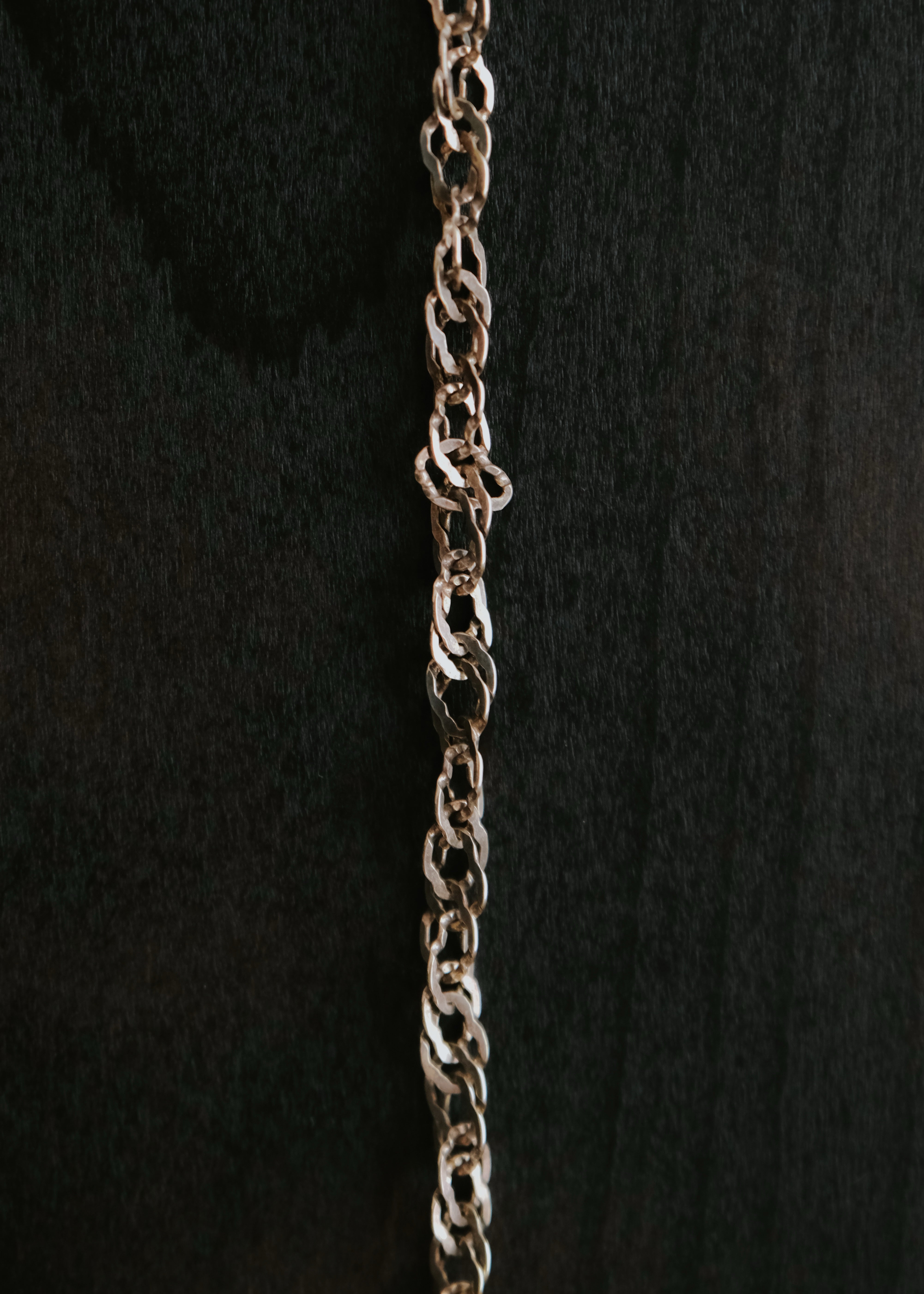 Italian vintage gold coated silver infinity link chain bracelet メンズ