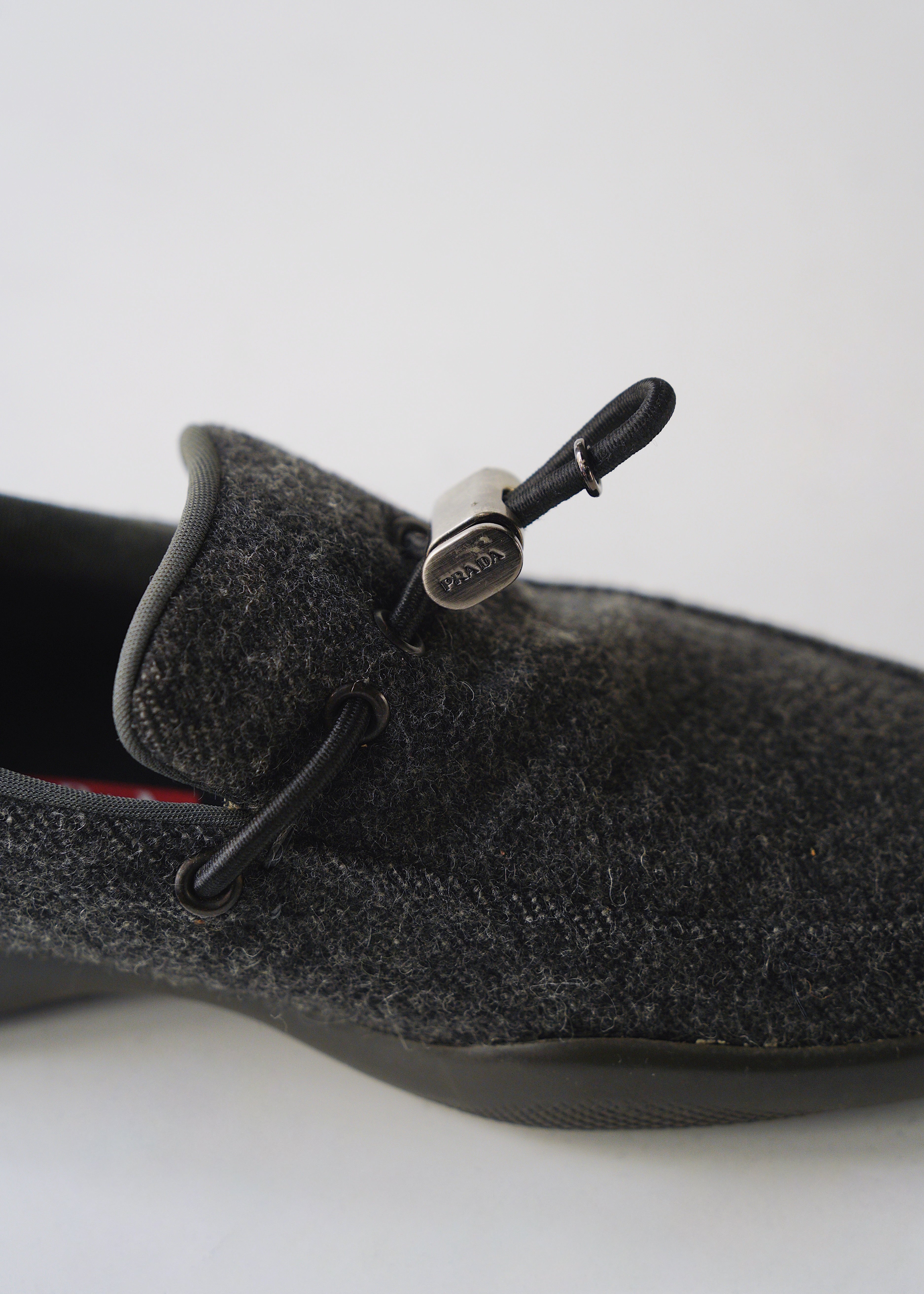 PRADA SPORT 1999 wool draw cord slip-on