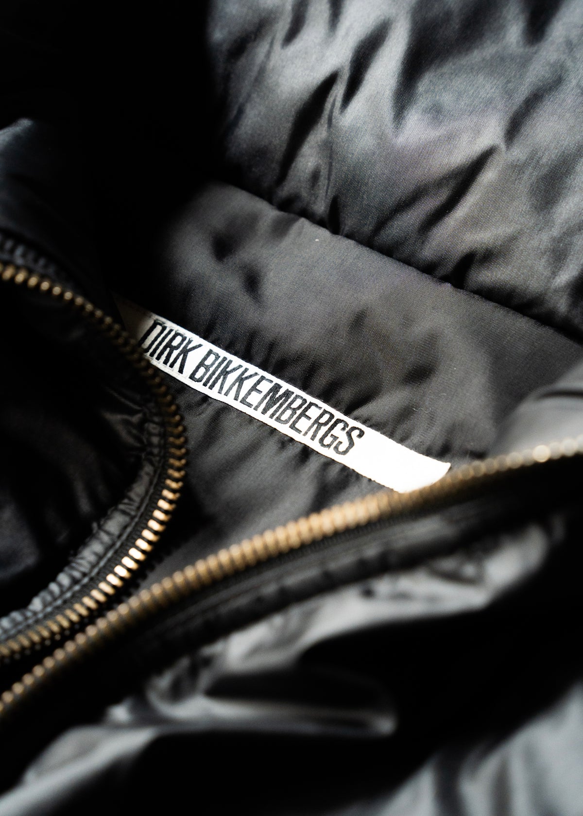 DIRK BIKKEMBERGS 99AW space collar zip up nylon jacket