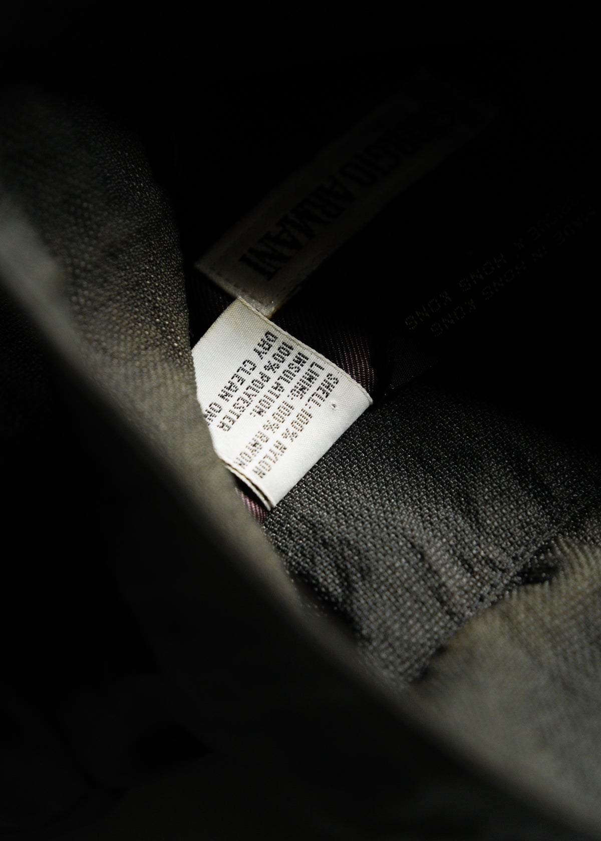 70-80’s GIORGIO ARMANI linen balmacaan coat