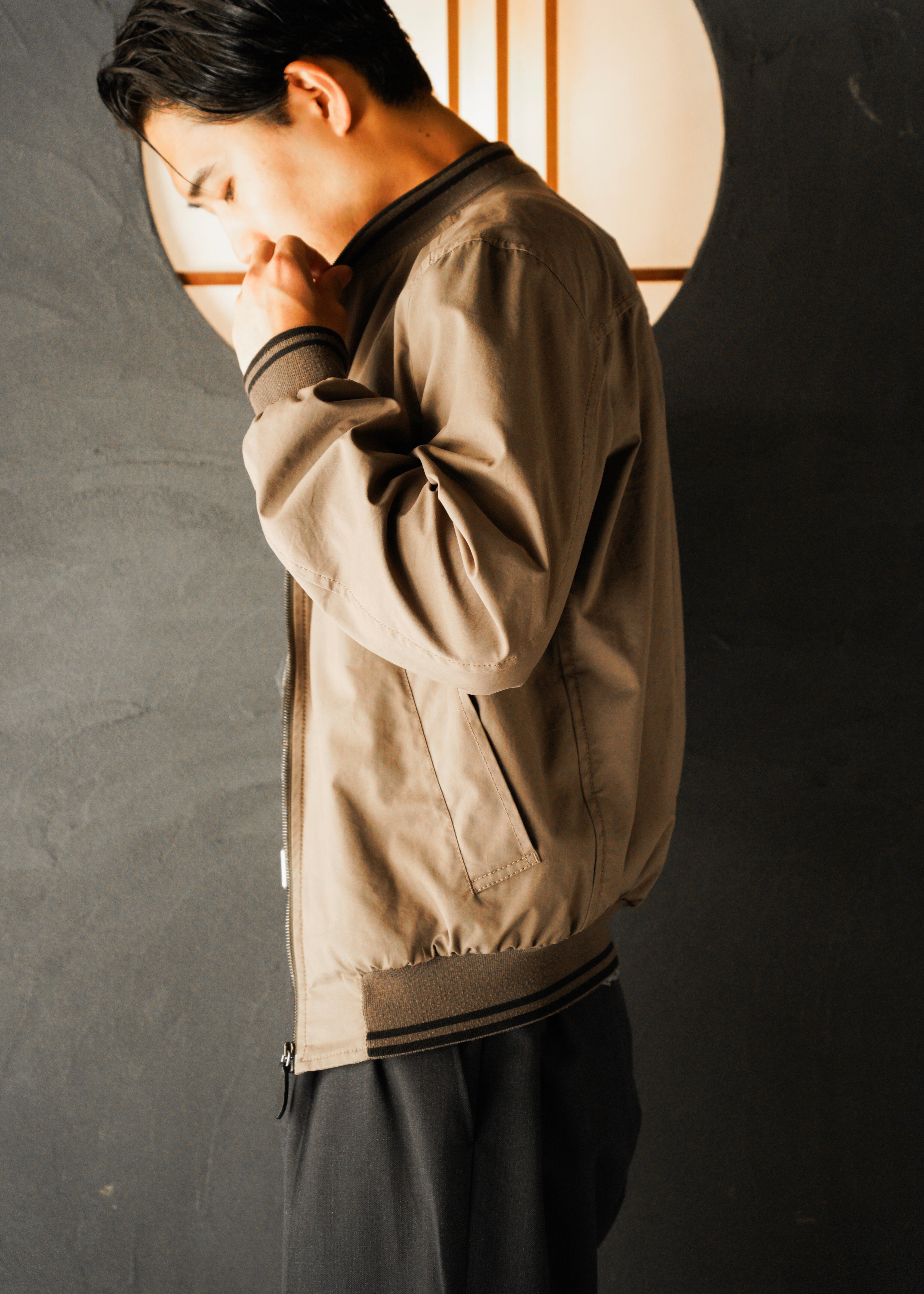 PRADA 2010 zip up nylon blend cotton blouson
