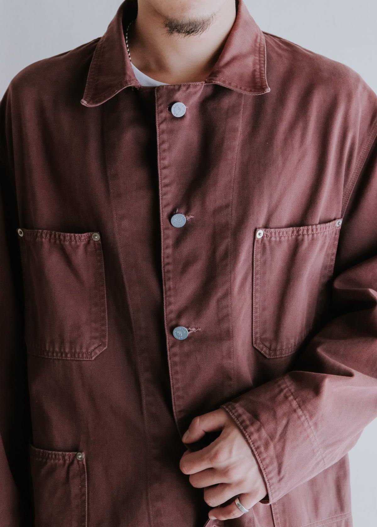 90's ARMANI JEANS cotton coverall jacket