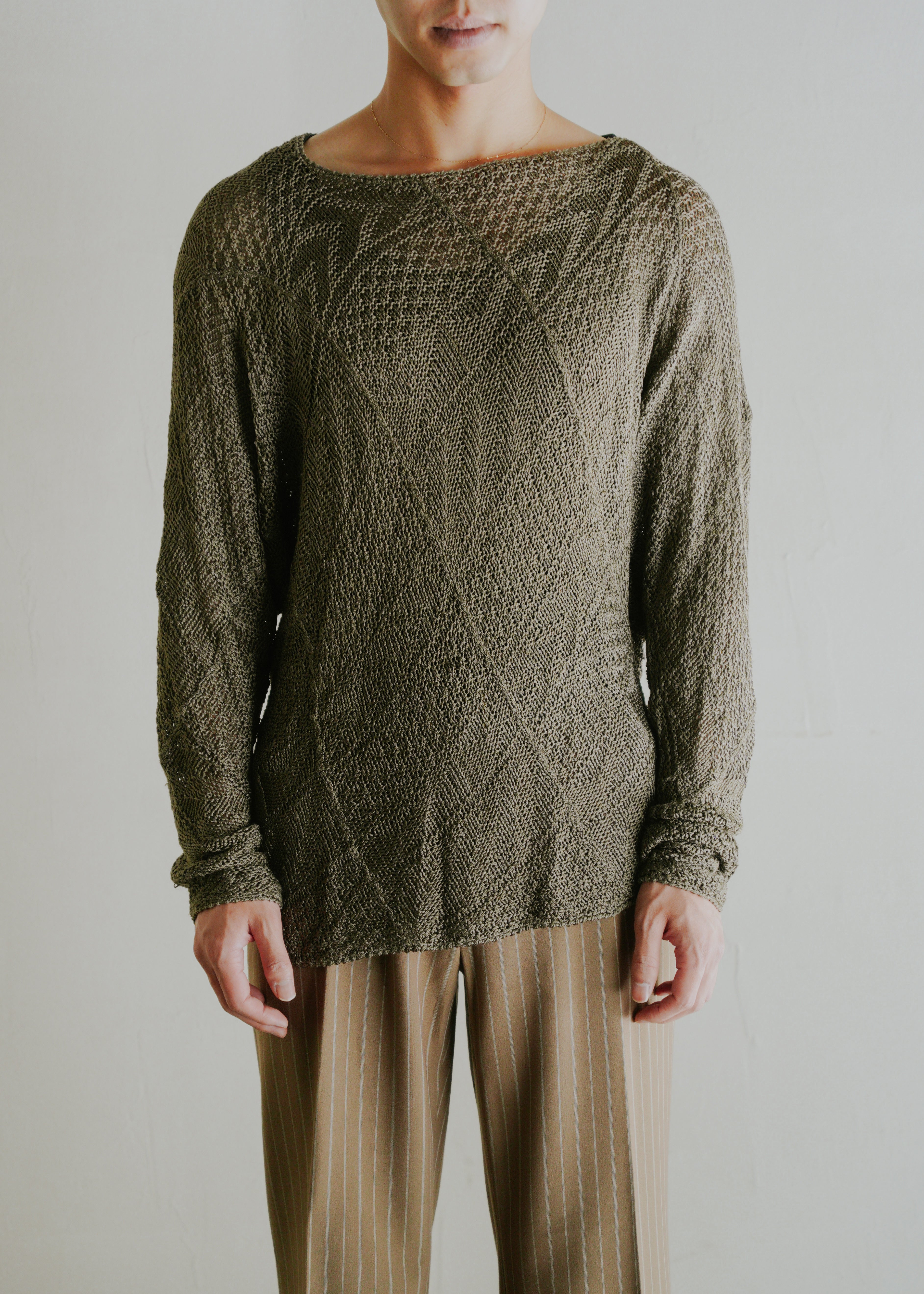 70-80's ISSEY MIYAKE dolman sleeves silk lace cut and sew