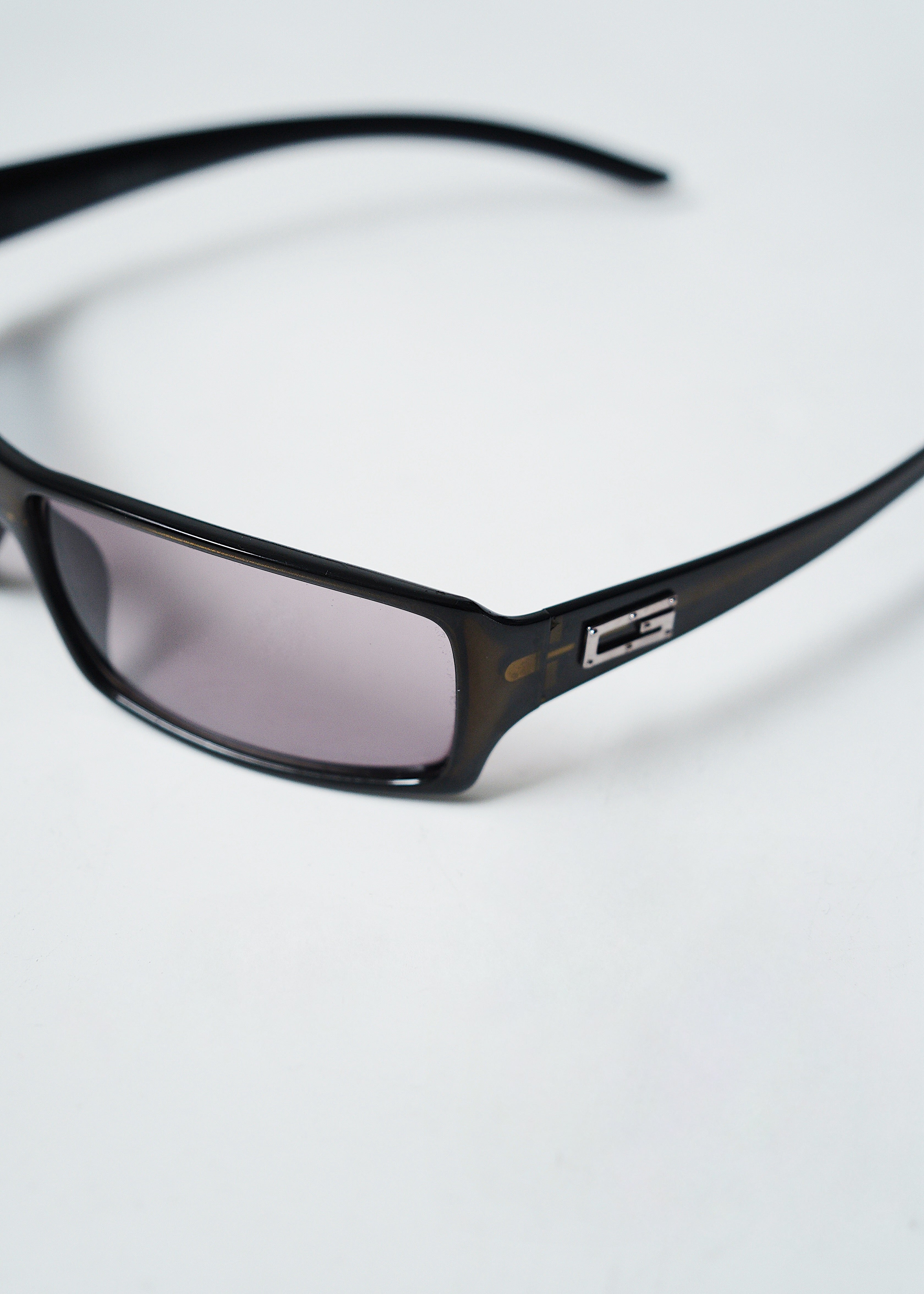 GUCCI clear frame sunglasses