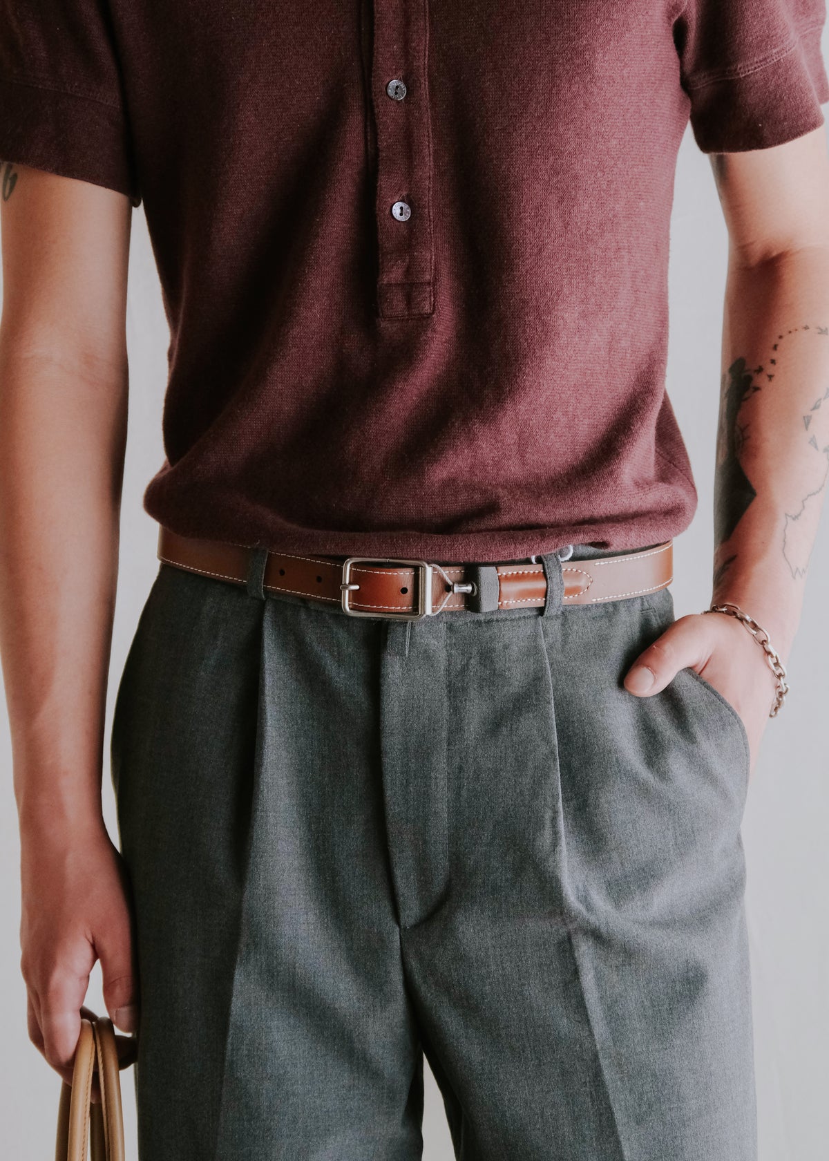 beta post reversible suspension belt / 040 Gray