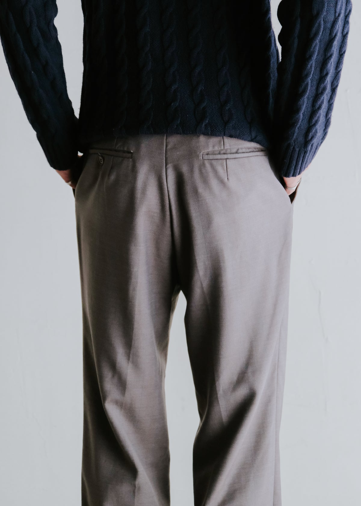 90's Christian Dior MONSIEUR center creased straight slacks